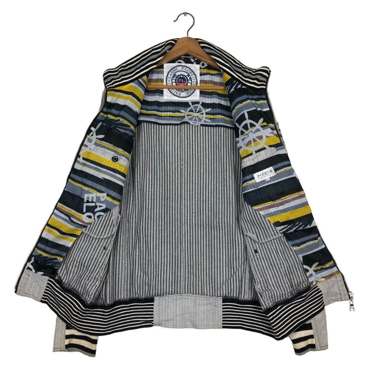 Hysteric Glamour 🔥VINTAGE BIKER JACKET PAGELO JAPAN BIG LOGO Size US L / EU 52-54 / 3 - 13 Thumbnail