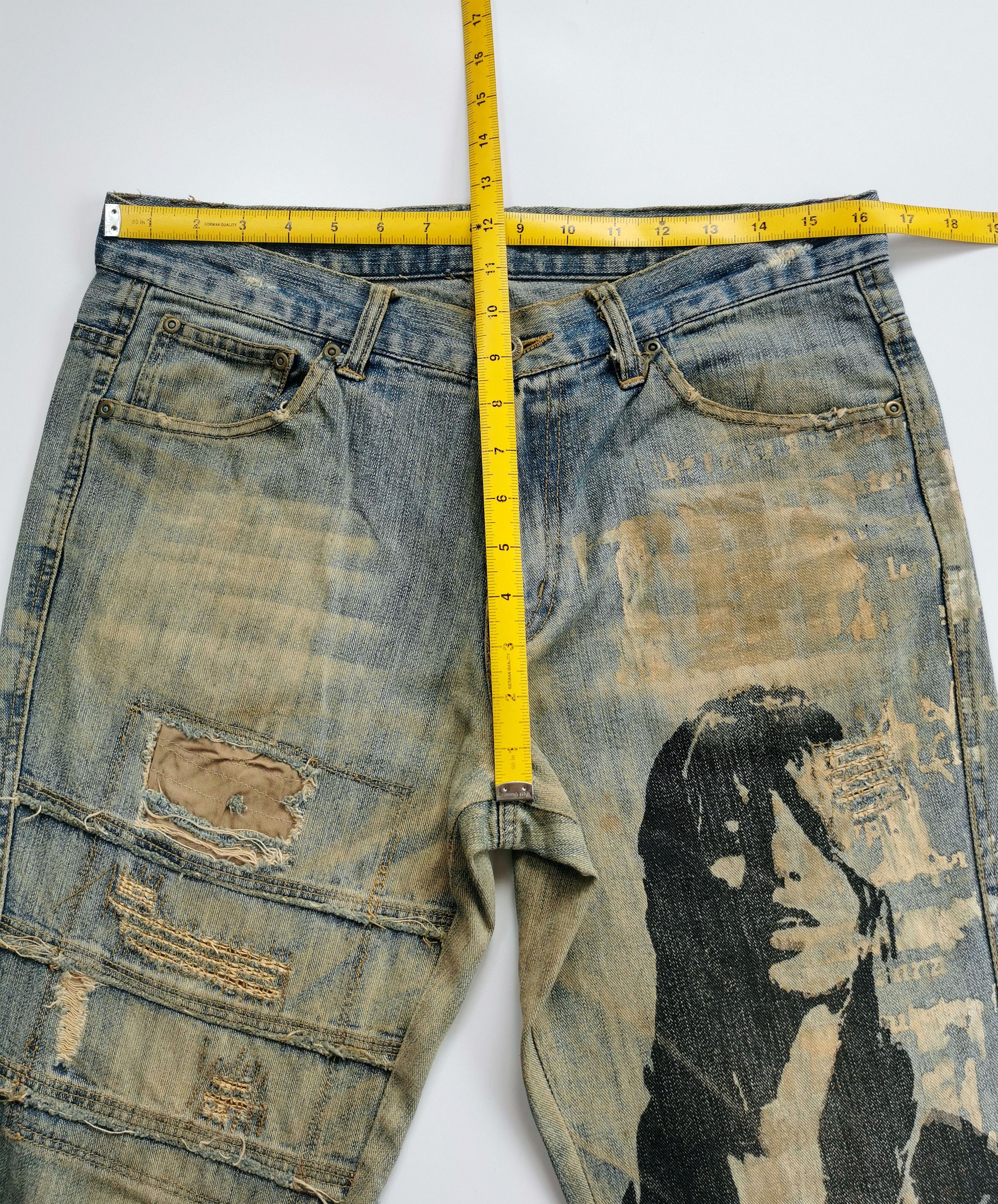 In The Attic In The attic Flared Distressed Poem Jeans Pants Size US 33 - 8 Thumbnail