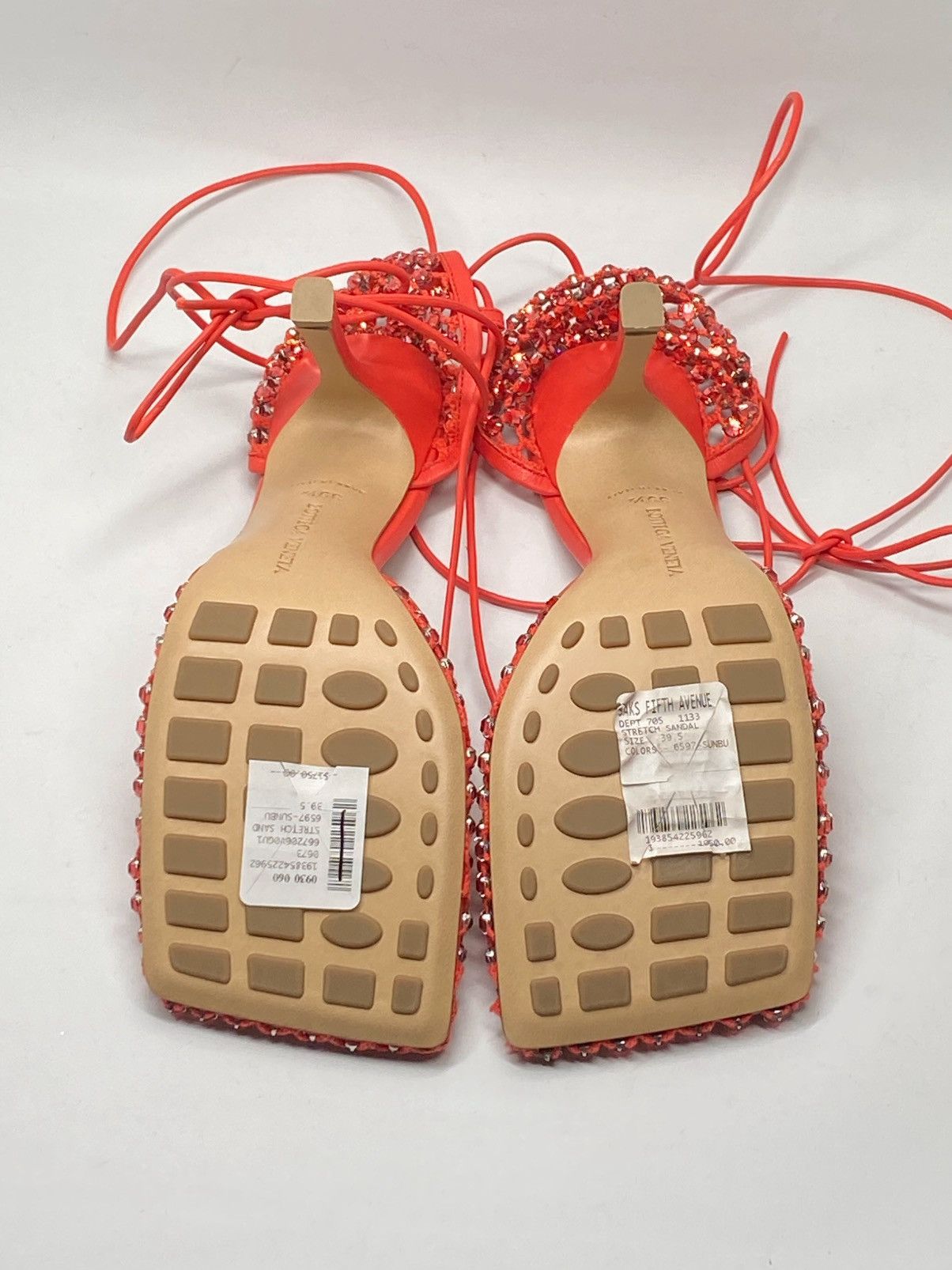 Bottega Veneta Bottega Veneta Stretch Embellished Ankle Tie Pumps size 39.5 Size US 9.5 / IT 39.5 - 12 Thumbnail