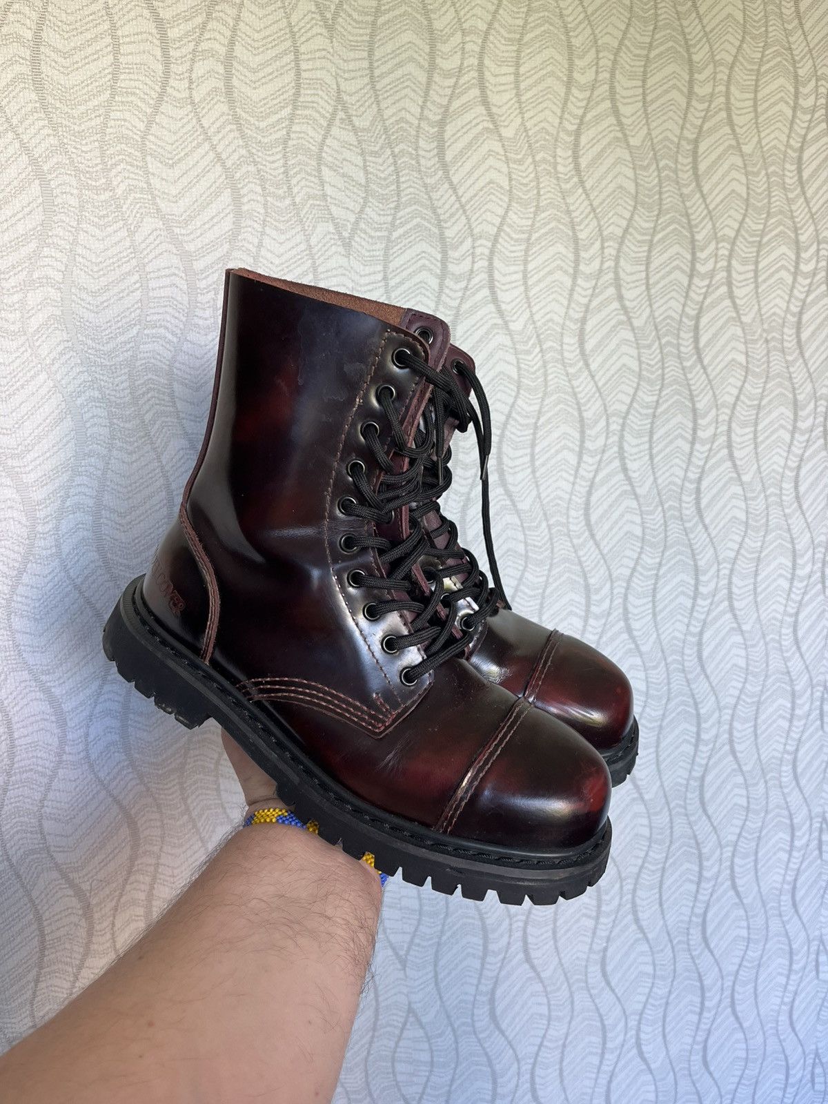 Undercover × Vintage Vintage Undercover Steel Toe High Leather England Boots Size US 9 / EU 42 - 1 Thumbnail