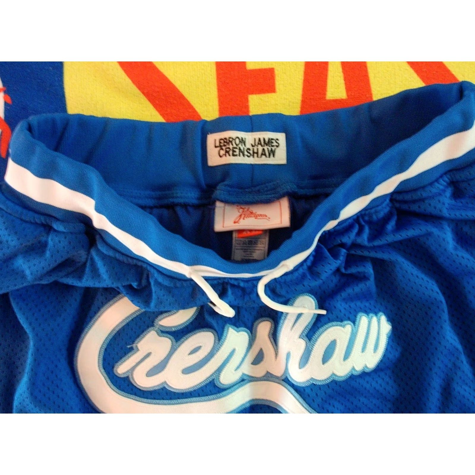 Vintage VINTAGE Lebron James Crenshaw Blue Basketball Shorts Headgear Classics XL Men's Satin Size US 36 / EU 52 - 3 Thumbnail