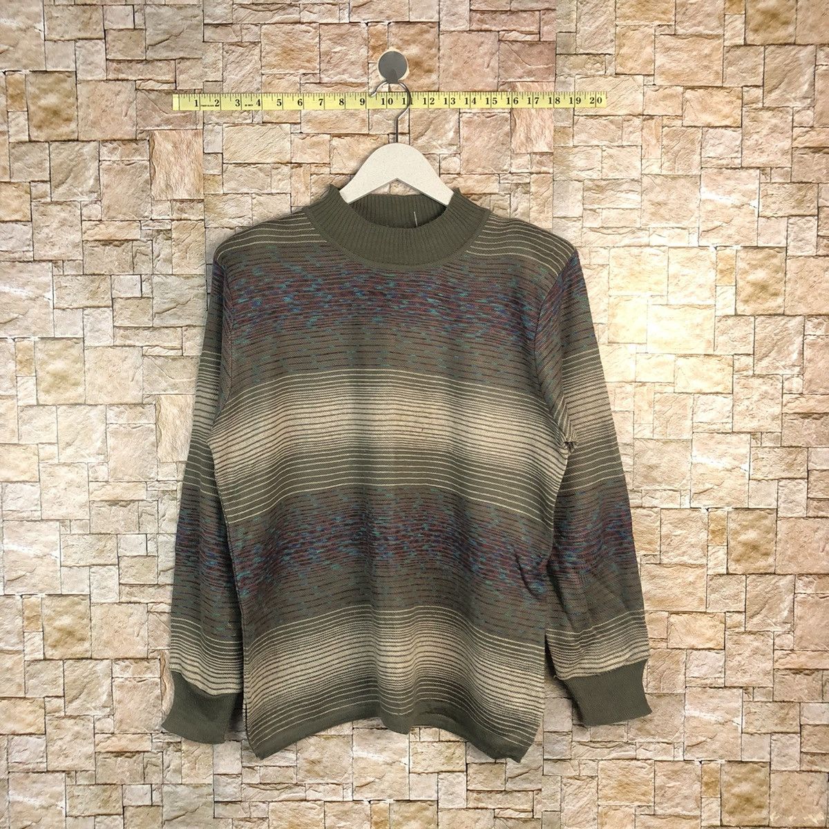 Homespun Knitwear × Japanese Brand Pursuit De Ideal Green Knitwear #A897 Size M / US 6-8 / IT 42-44 - 1 Thumbnail