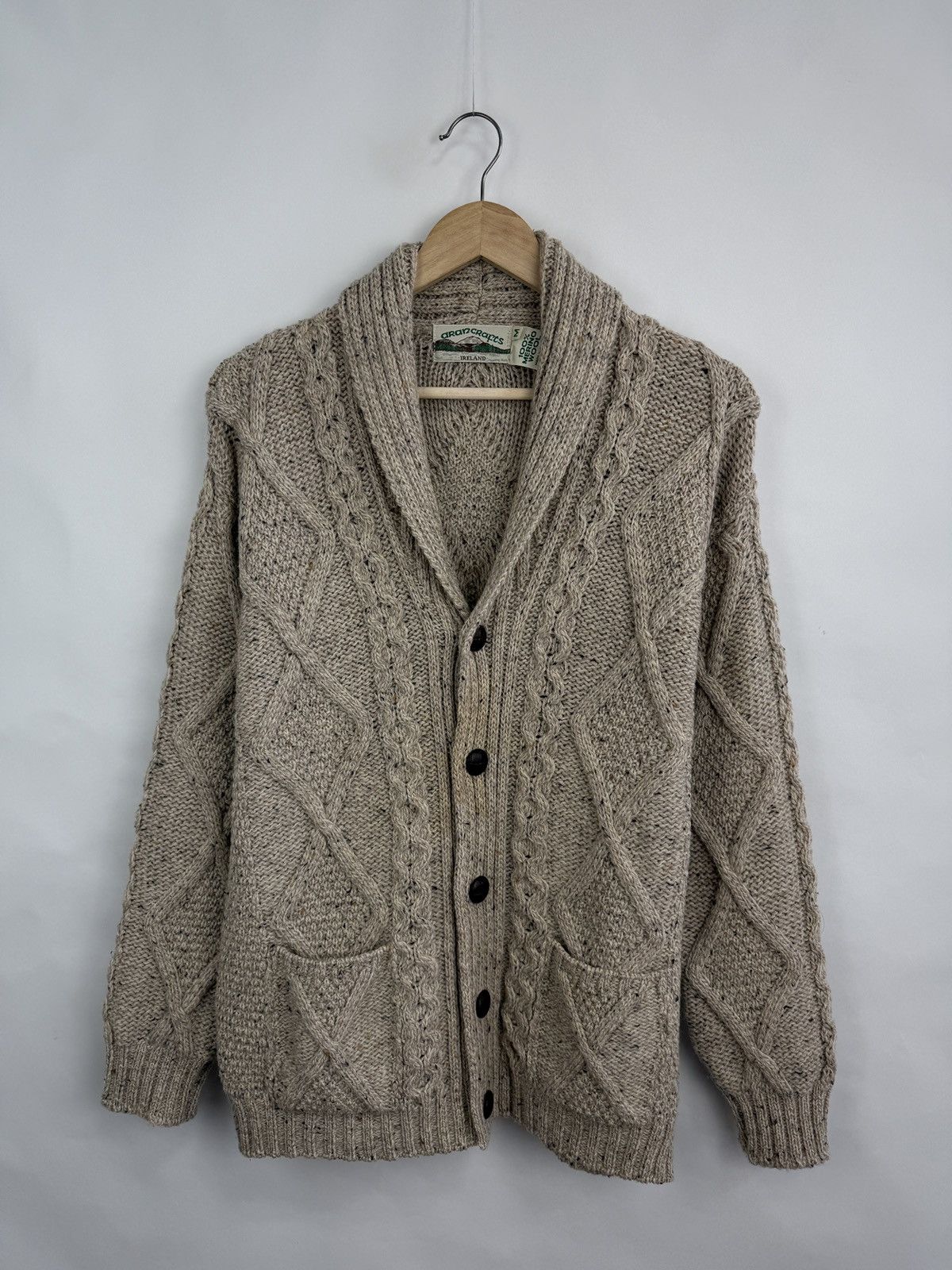 Aran Crafts 🇮🇪 Aran Crafts Ireland Market Merino Wool Cardigan Sweater Size US M / EU 48-50 / 2 - 3 Thumbnail