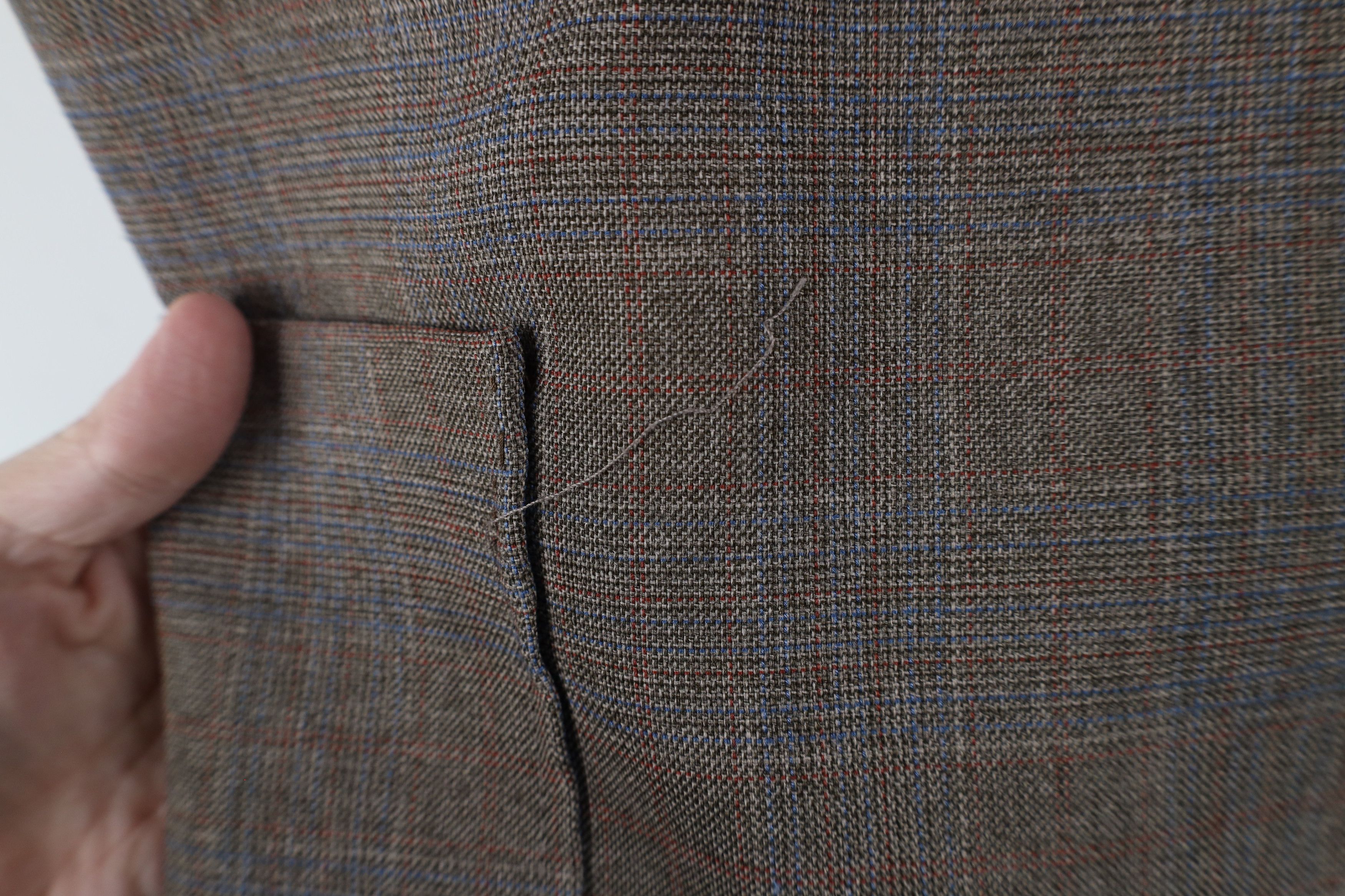 Vintage Vintage 90s Streetwear One Button Blazer Jacket Plaid USA Size XXL / US 16-18 / IT 52-54 - 4 Thumbnail