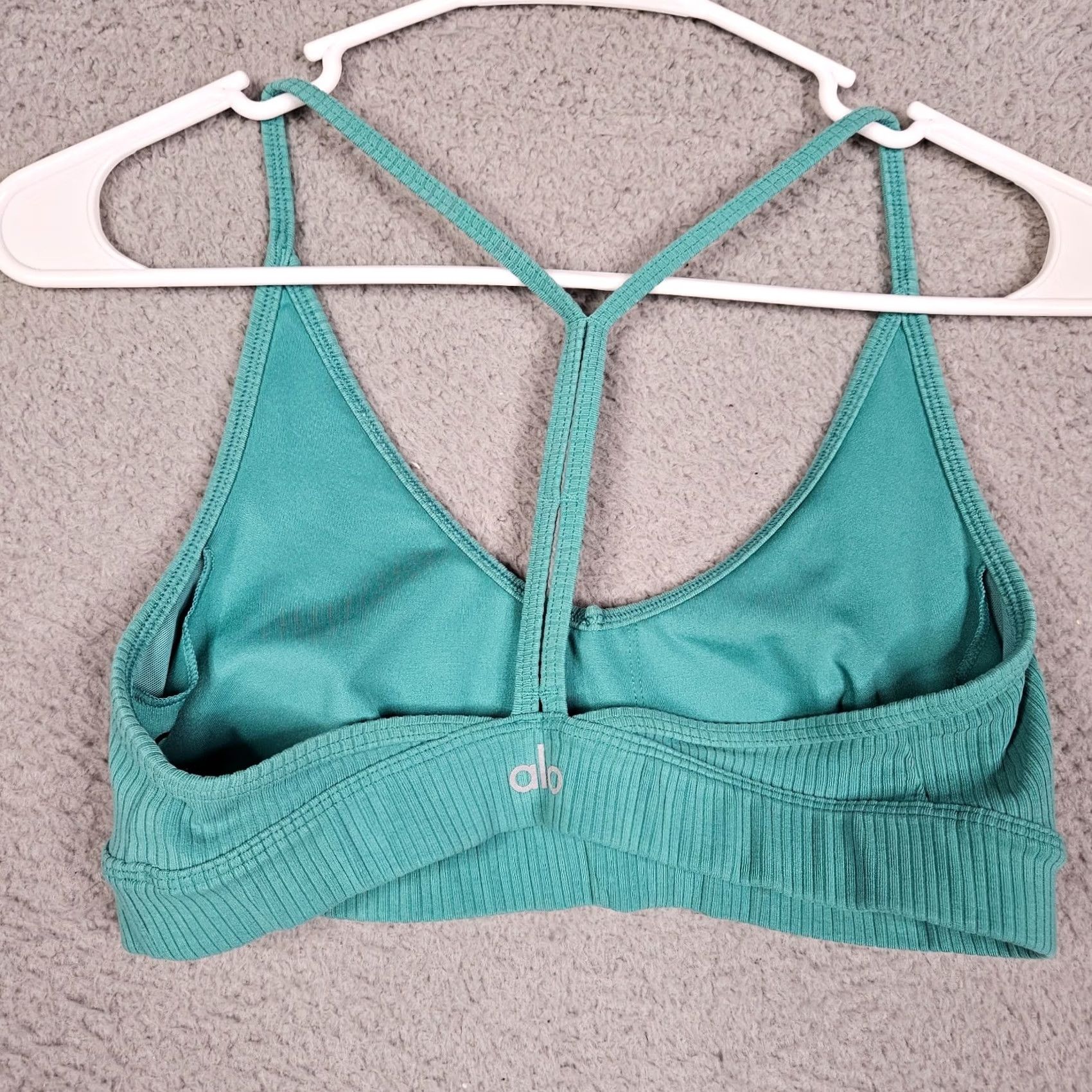 Alo ALO Women’s Teal blue sports bra S Size ONE SIZE - 4 Thumbnail