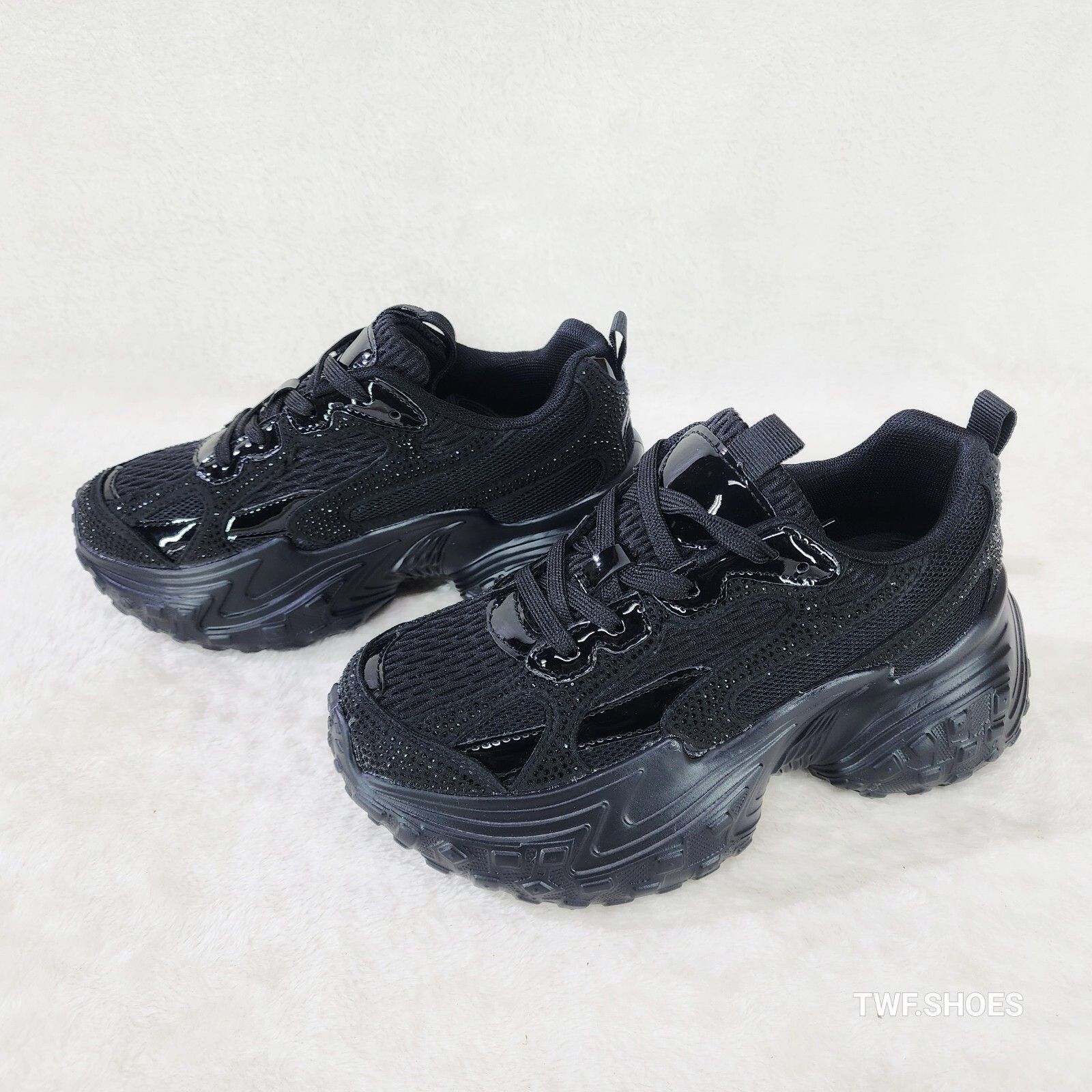 Other Cush Sparkle Sport Rhinestone Comfy Platform Light Weight Sn Size US 7 / IT 37 - 6 Thumbnail