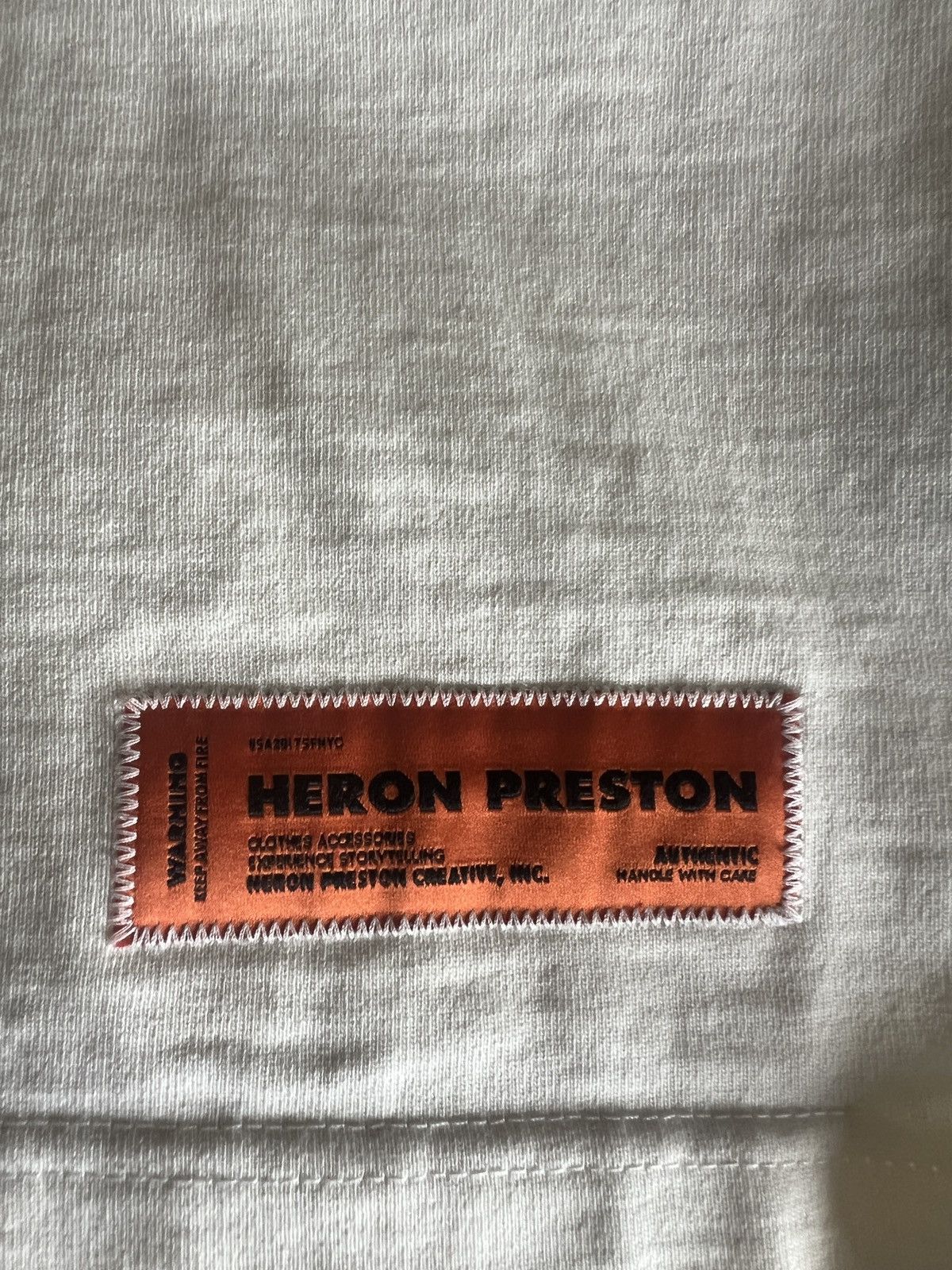 Heron Preston Heron Preston Tee Cream Size US S / EU 44-46 / 1 - 4 Thumbnail