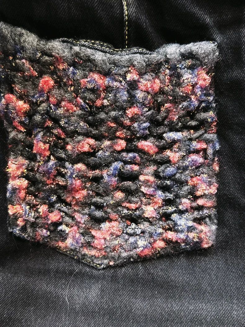 Chanel Chanel 22A High-end Handicraft Workshop Black wool pocket Size 25" / US 0 / IT 36 - 3 Thumbnail