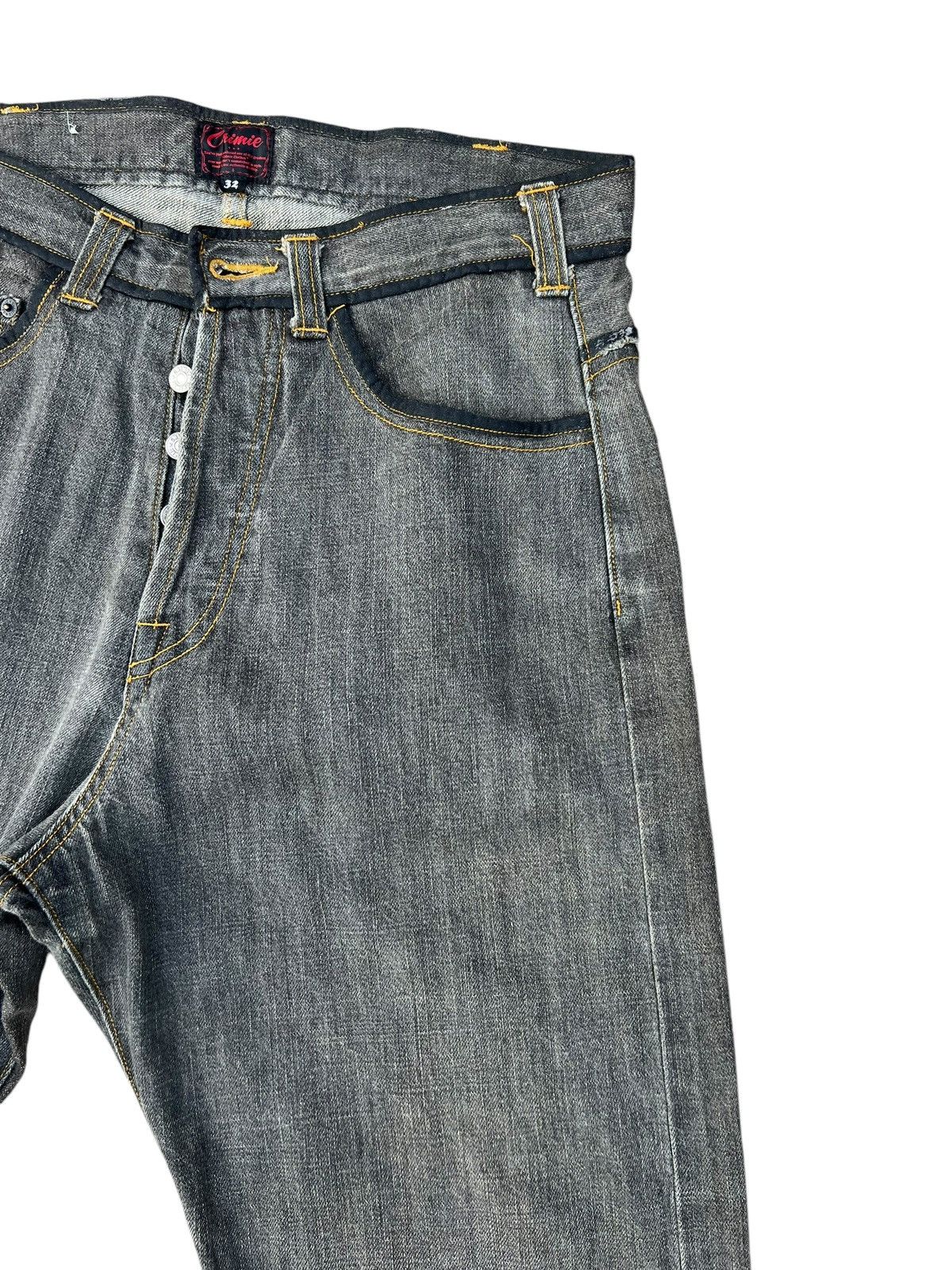 Japanese Brand Crimie Japan Redline Selvedge Waxed Denim Jeans Size US 32 / EU 48 - 8 Thumbnail