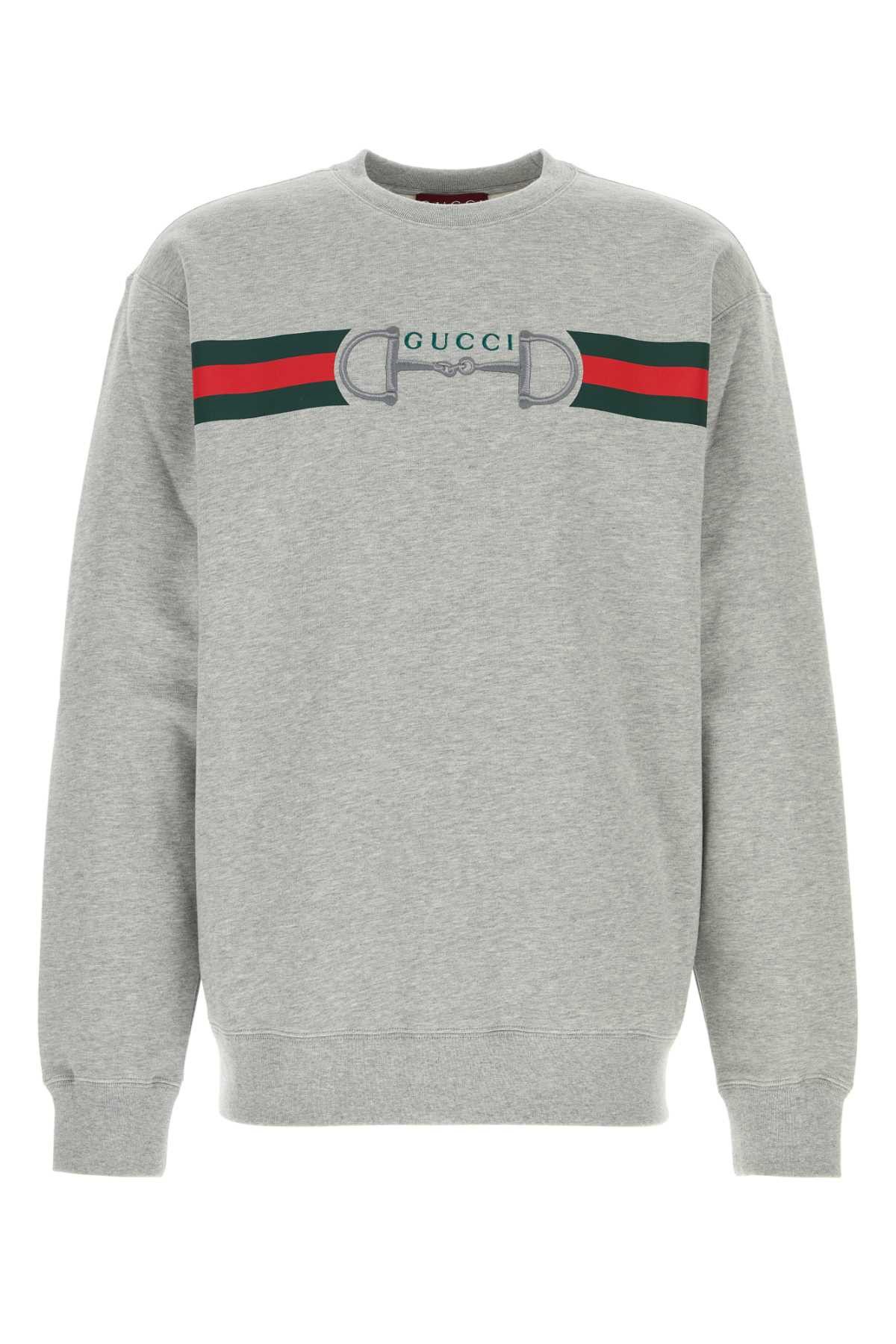 Gucci Grey Cotton Sweatshirt Size US M / EU 48-50 / 2 - 1 Thumbnail