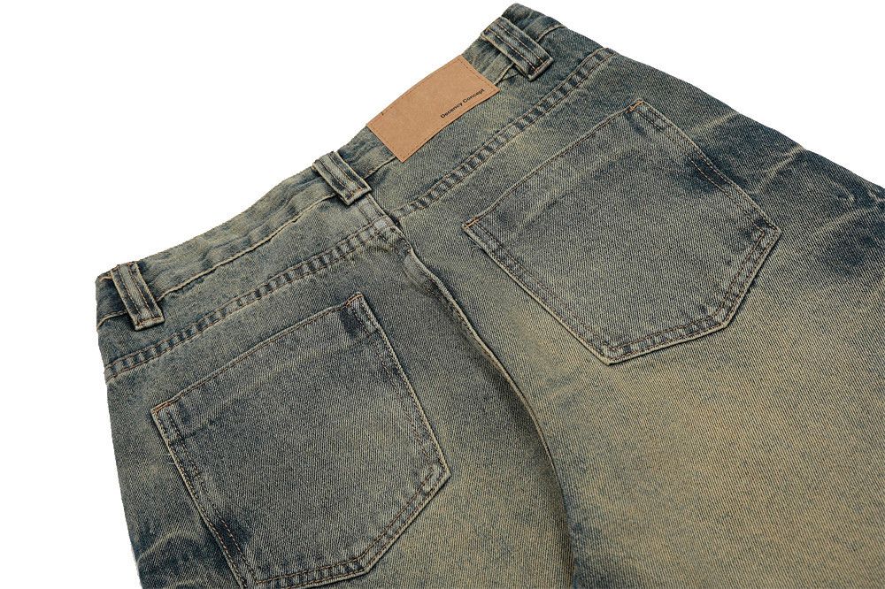 Japanese Brand × Jean Men's washed loose wide-leg punk distressed bootcut jeans Size US 32 / EU 48 - 6 Thumbnail