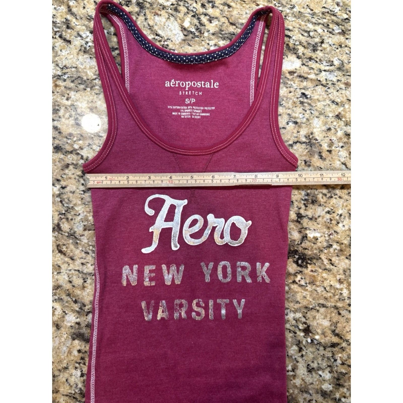 Aeropostale Aeropostale Tank Top S Pink Retro 90s Grunge Punk Womens Size S / US 4 / IT 40 - 2 Thumbnail