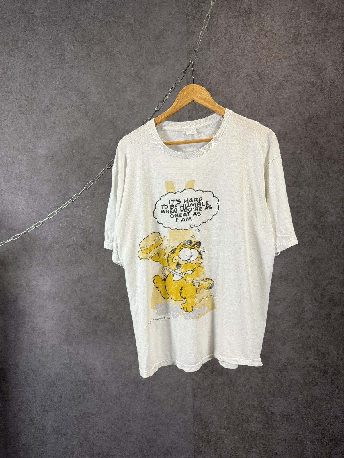 Vintage Garfield 1978 vintage comics movie single stitch tee Size US L / EU 52-54 / 3 - 1 Thumbnail