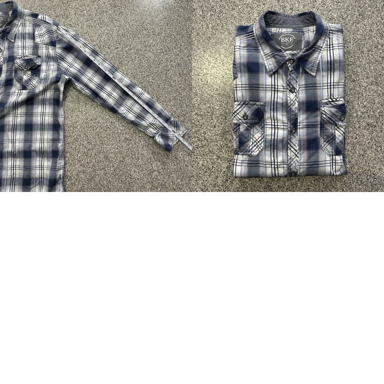 Vintage VINTAGE Buckle Shirt 2XL Mens Western Plaid Long Sleeve Button-Up Blue Size US XXL / EU 58 / 5 - 8 Thumbnail