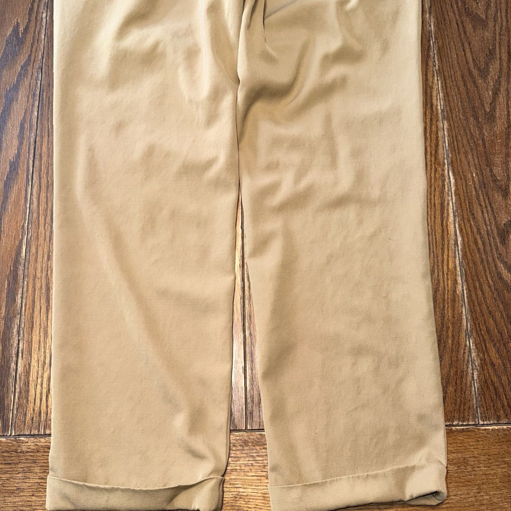 Vintage Ben Silver Charleston Pants Men’s 36x29 Wool Brown USA Made Pleated Cuffed Regular Straight Pants Mens Brown 80s 90s USA Size US 36 / EU 52 - 7 Thumbnail