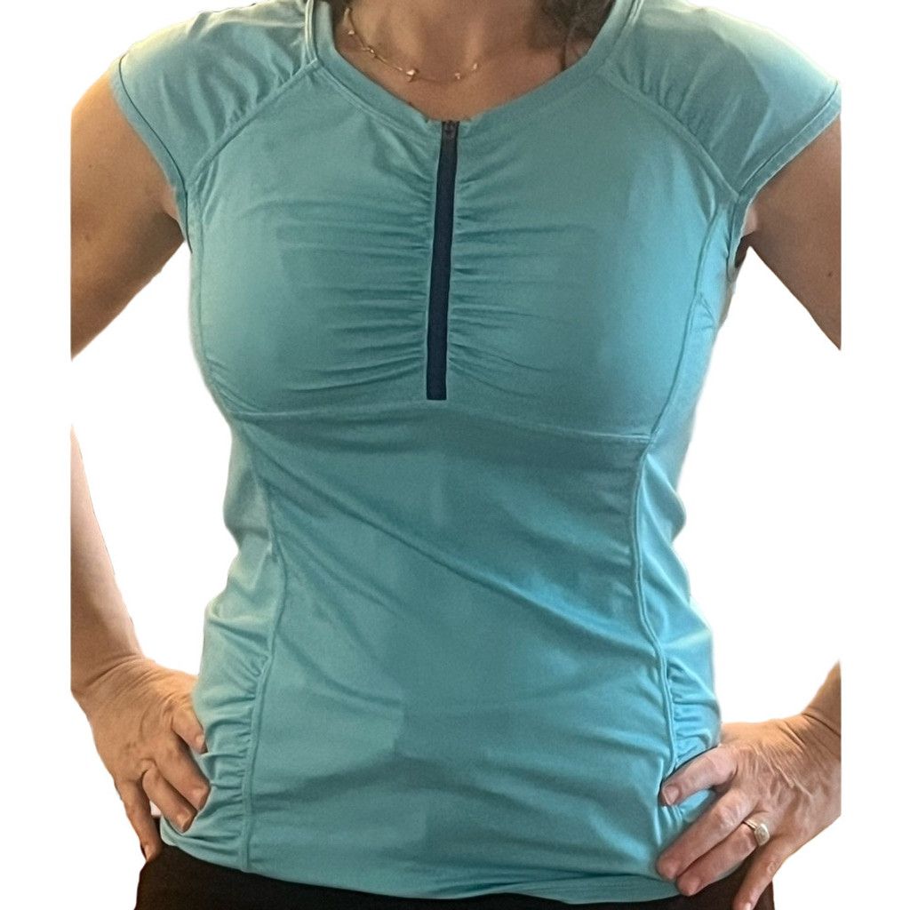 Athleta Athleta Sleeveless Quarter-Zip Cycling Top | EUC | Sz M Size M / US 6-8 / IT 42-44 - 1 Thumbnail