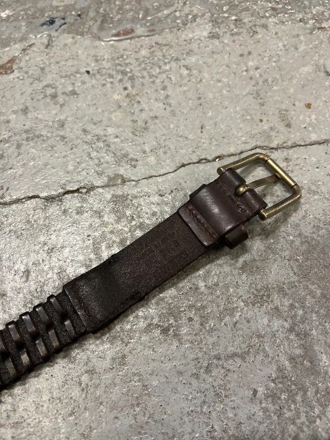Dolce & Gabbana 2000s Dolce & Gabbana Brown Woven Leather Belt Size ONE SIZE - 9 Thumbnail
