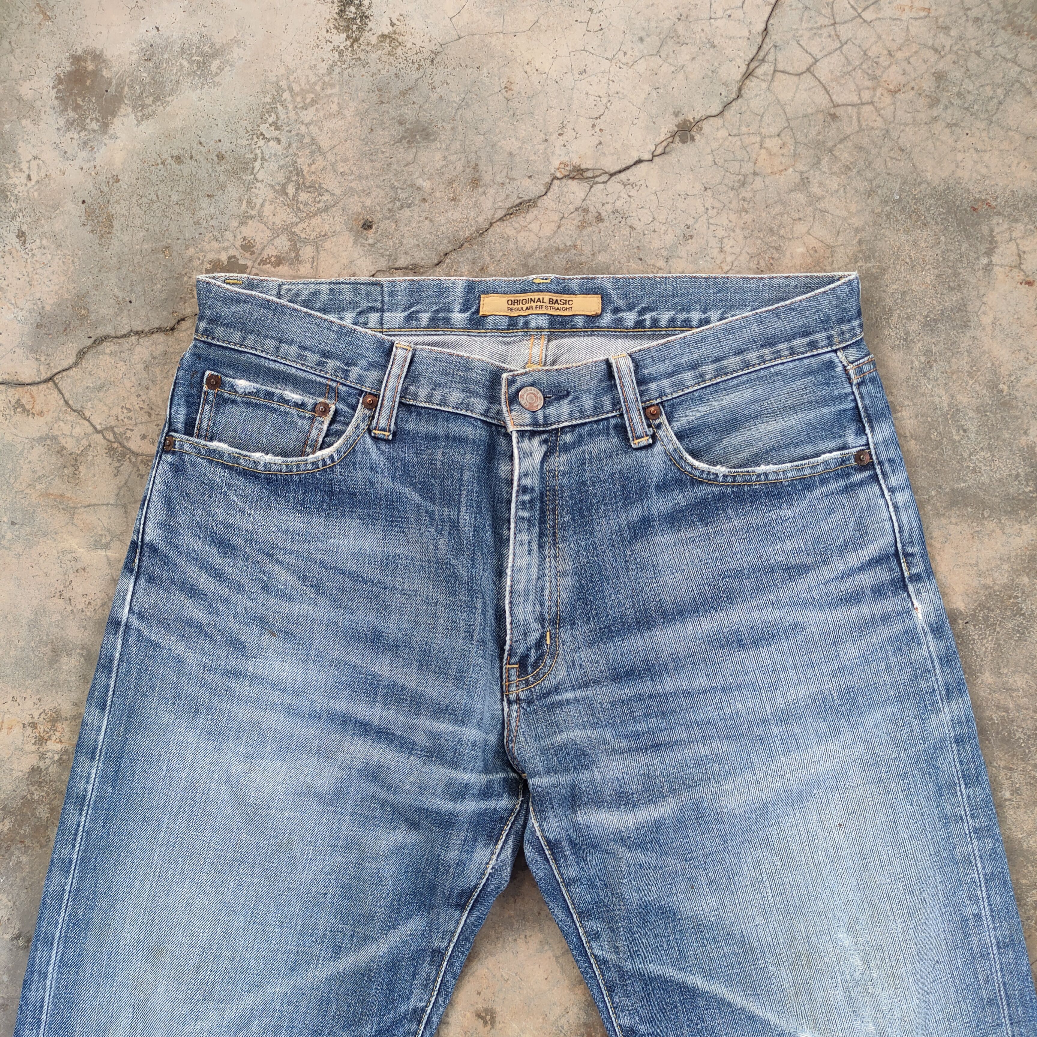 Japanese Brand W34 VINTAGE JAPANESE FADED DISTRESSED DENIM JEAN PANTS Size US 34 / EU 50 - 3 Thumbnail