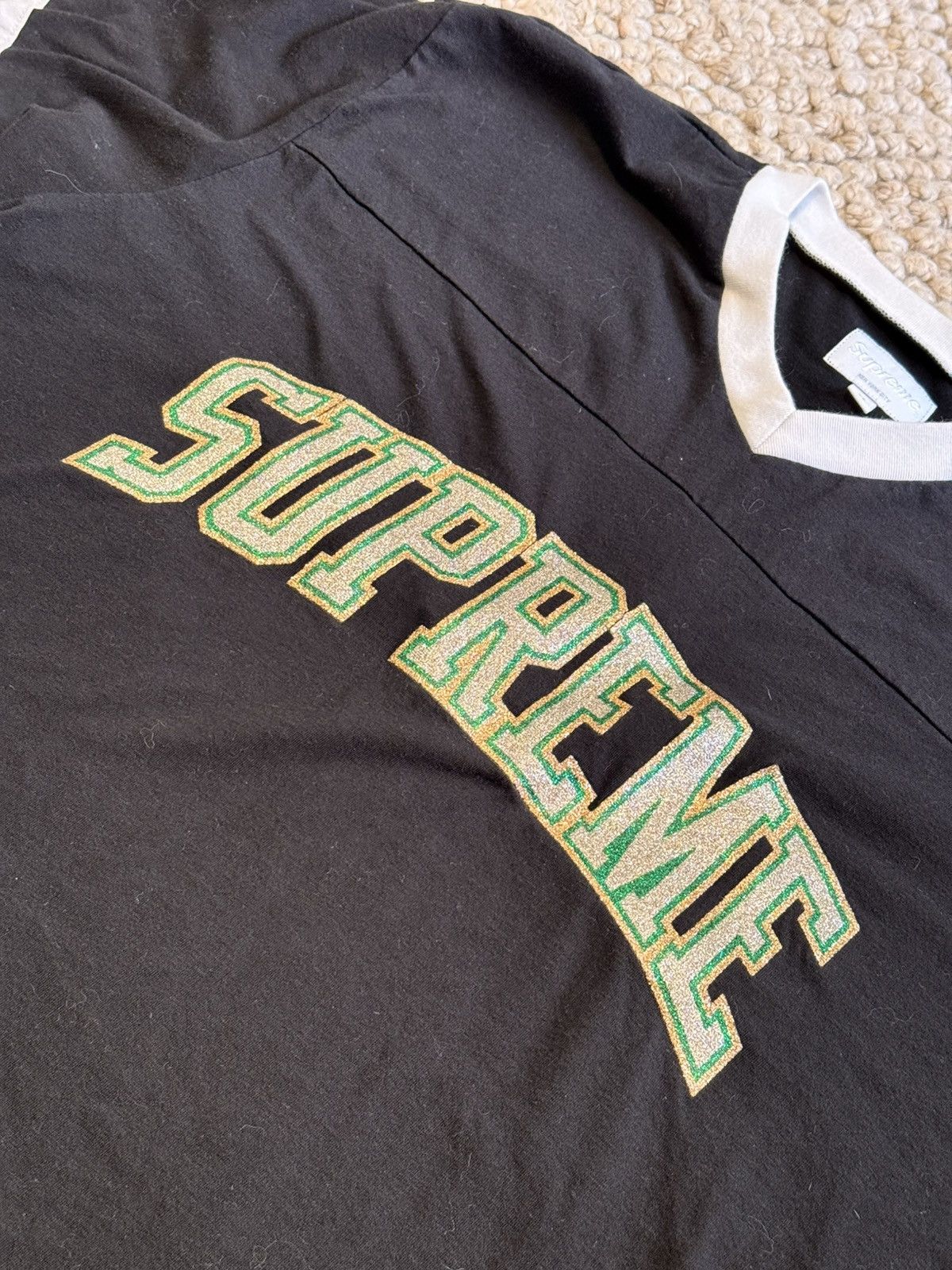 Supreme Supreme Glitter Arc Football Top Size US M / EU 48-50 / 2 - 2 Thumbnail
