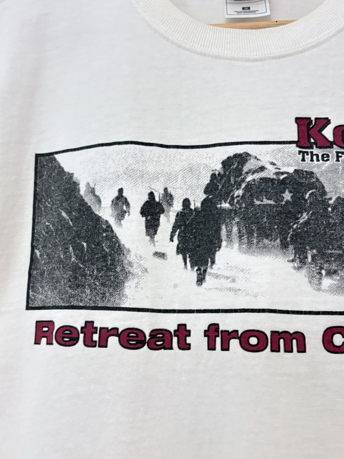 Vintage 00s Korea Retreat from Chosen Vintage World War II Tee Shirt Size US M / EU 48-50 / 2 - 3 Thumbnail
