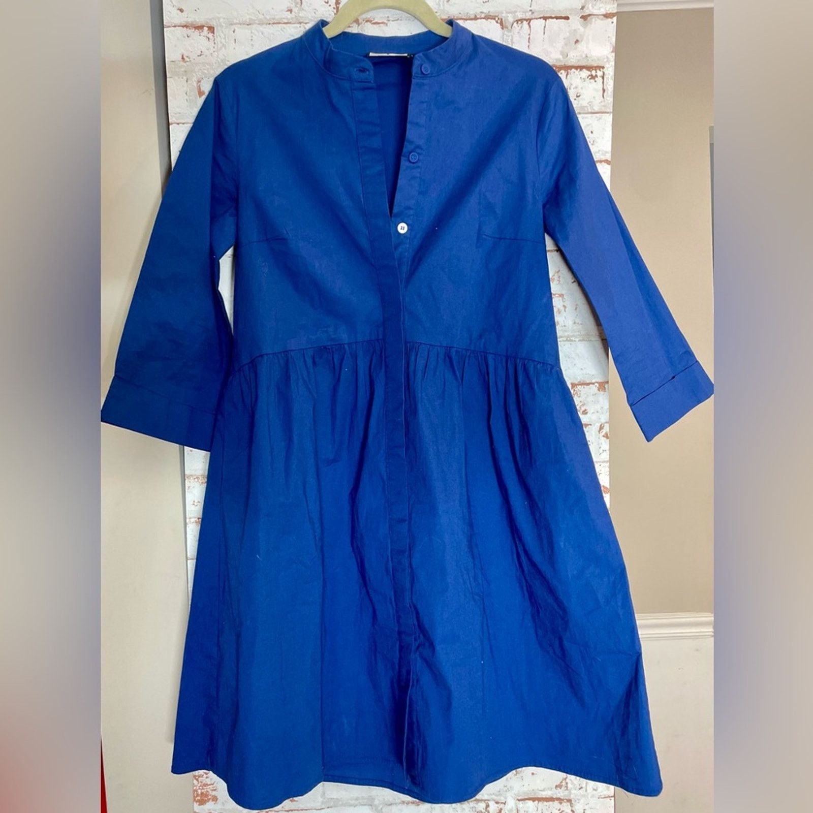 Tuckernuck Navy Button-Up Dress