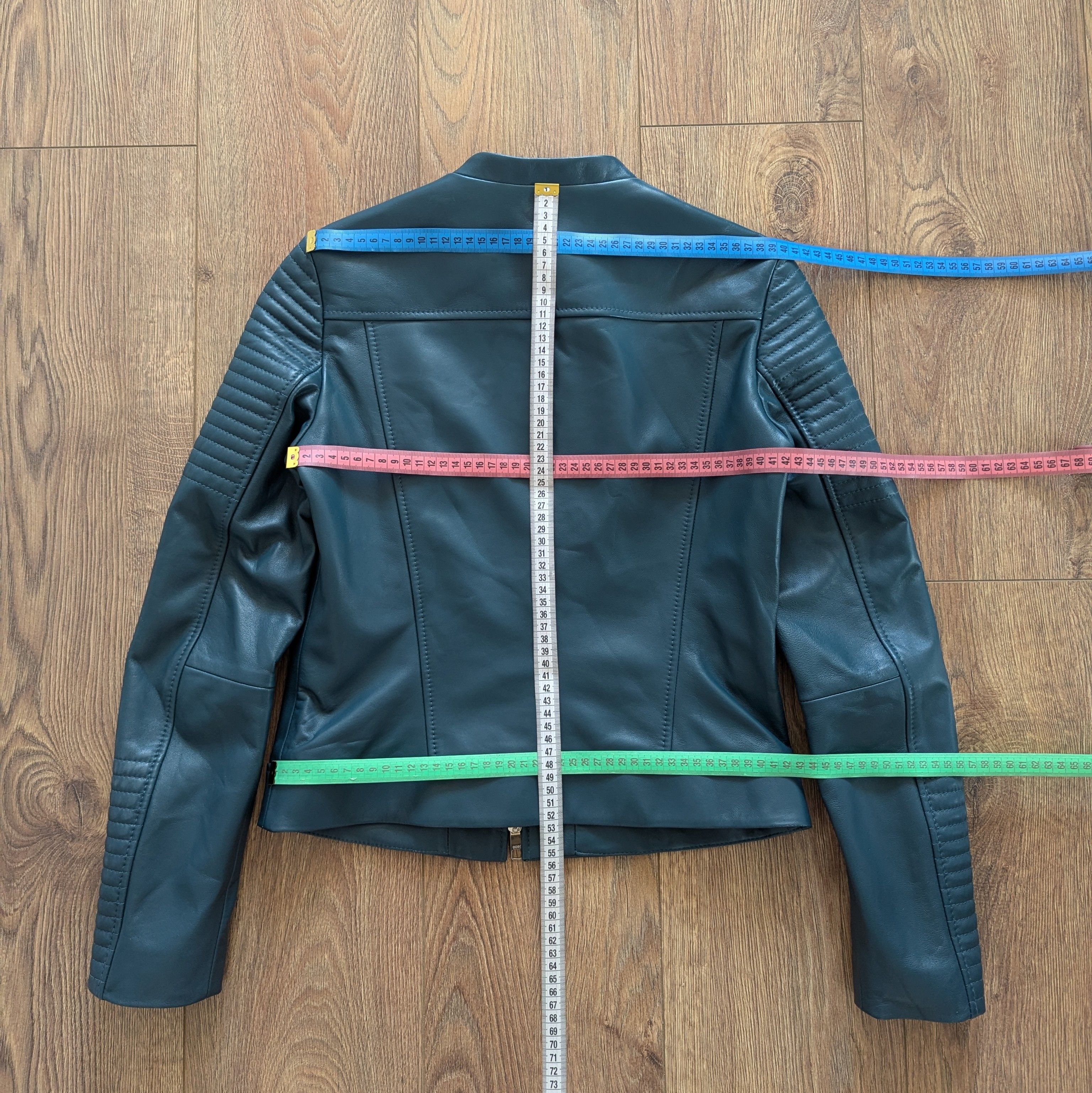Hugo Boss Hugo Boss Saviza Women's Leather Biker Jacket Luxury Brand Size S / US 4 / IT 40 - 18 Thumbnail
