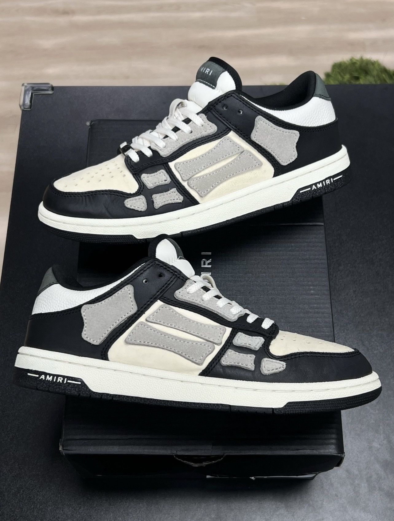 Amiri ICONIC! AMIRI Skel Top Low sneakers - size 40 Size US 7 / EU 40 - 1 Thumbnail