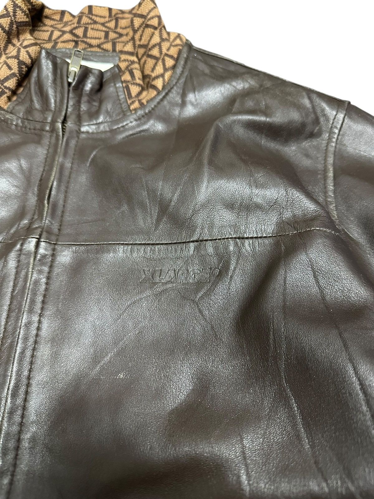 Xlarge X-Large Leather Jacket Monogram Grip Size US L / EU 52-54 / 3 - 4 Thumbnail