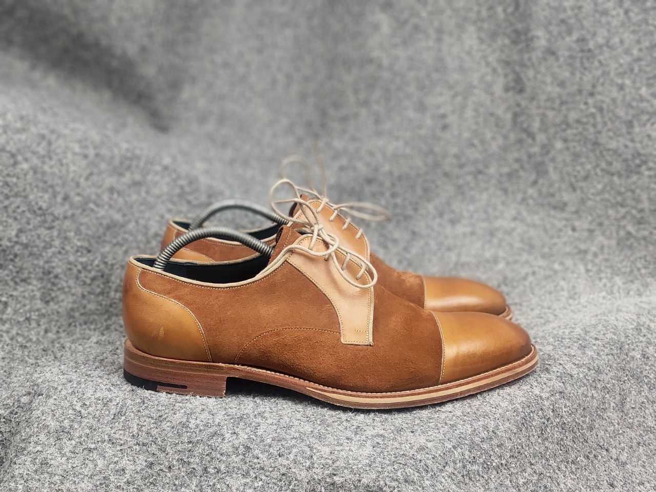 Barker Barker Design Butler Derby brown leather suede Classic Shoes Size US 11 / EU 44 - 1 Thumbnail