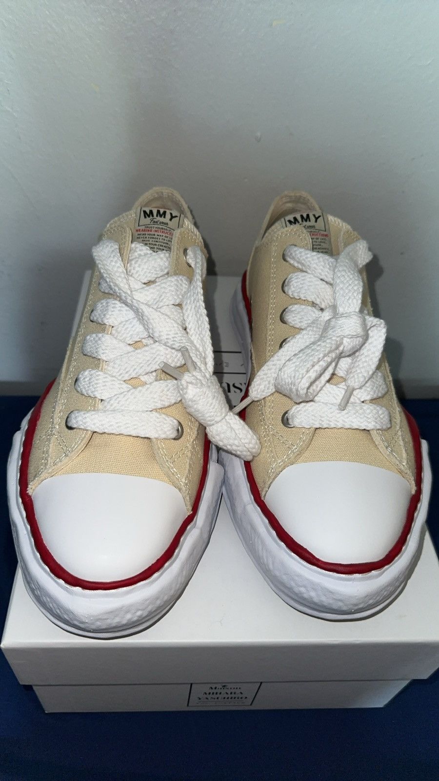 Designer × Japanese Brand Maison Mihara low natural Size US 11.5 / EU 44-45 - 8 Thumbnail