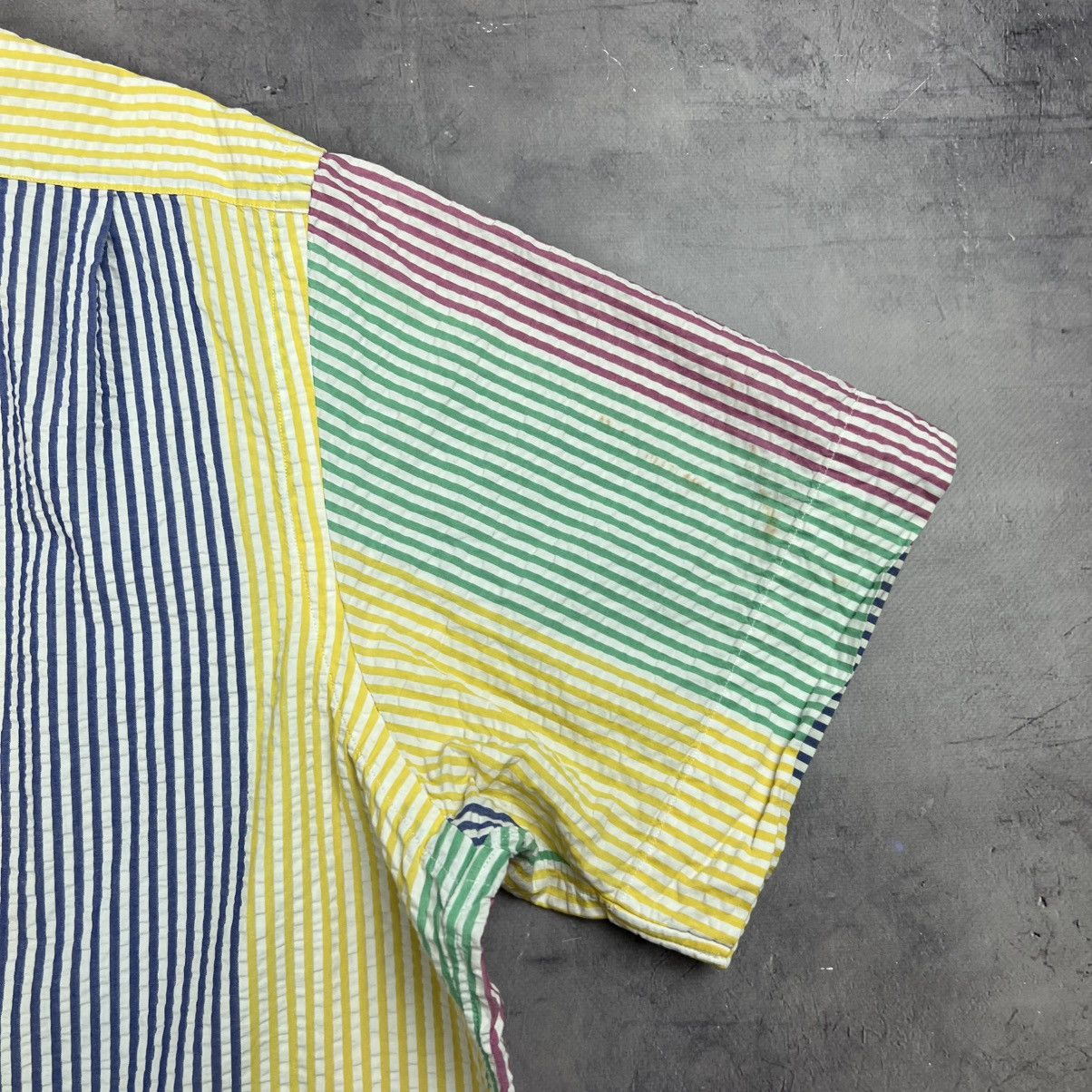 Other Rare! Polo Ralph Lauren Striped Waffle Button Up Old Money Size US XL / EU 56 / 4 - 15 Thumbnail