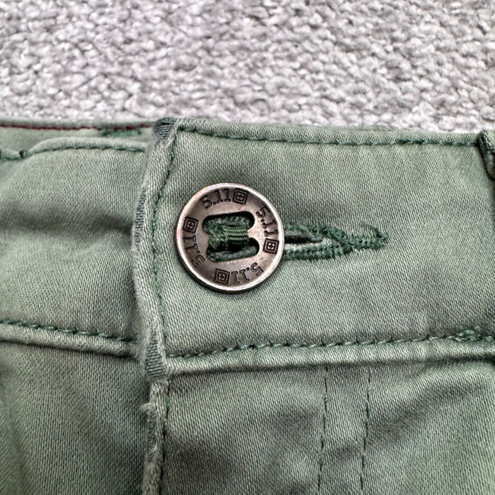 Vintage 5.11 Tactical Wyldcat Slim Fit Skinny Pants Women 8 Long Green Ankle Zip Outdoor Size 30" / US 8 / IT 44 - 3 Thumbnail