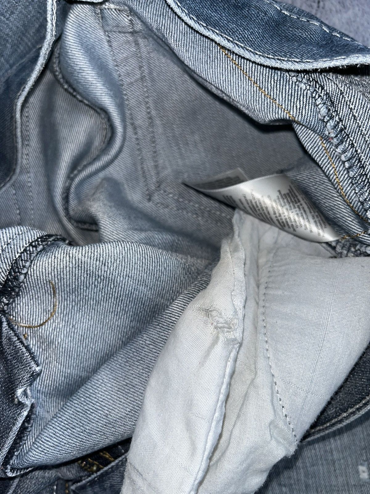 Vintage Vintage Y2K baggy ripped unisex denim low rise jeans Size US 30 / EU 46 - 10 Thumbnail