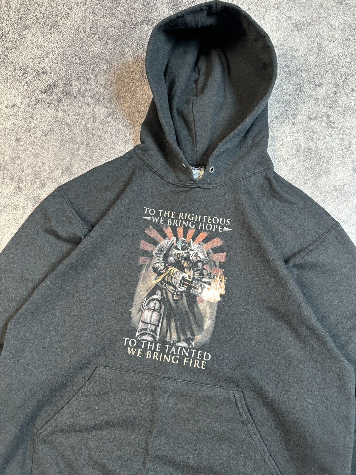 The Game × Vintage Vintage Warhammer 40k Art Logo Hoodie Streetwear Rare M USA Size US M / EU 48-50 / 2 - 2 Thumbnail