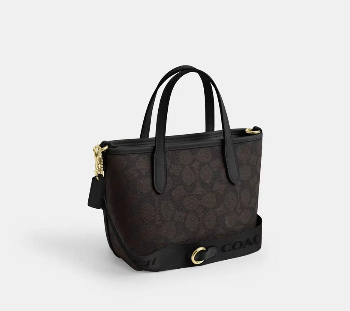 Coach NWT COACH City Mini Tote Bag In Signature Canvas CW032 Size ONE SIZE - 11 Thumbnail