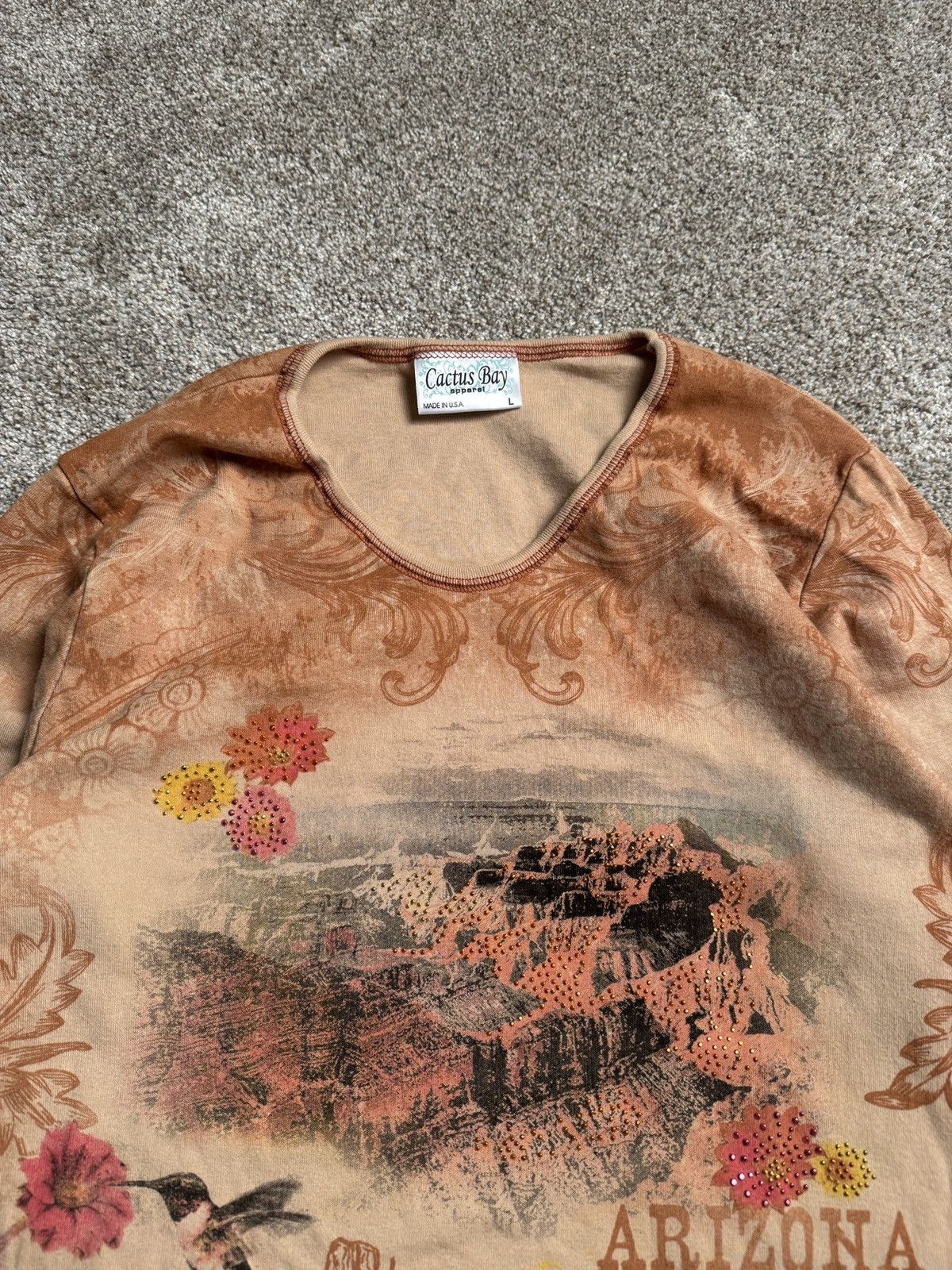 Other CACTUS BAY “ARIZONA” RHINESTONE LONG SLEEVE Size L / US 10 / IT 46 - 2 Thumbnail
