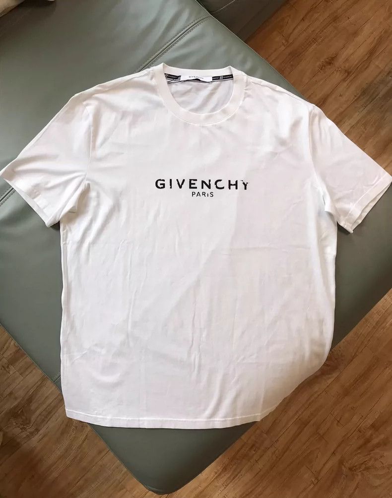 Givenchy Distressed Letter T-Shirt Minimalist Short Sleeve