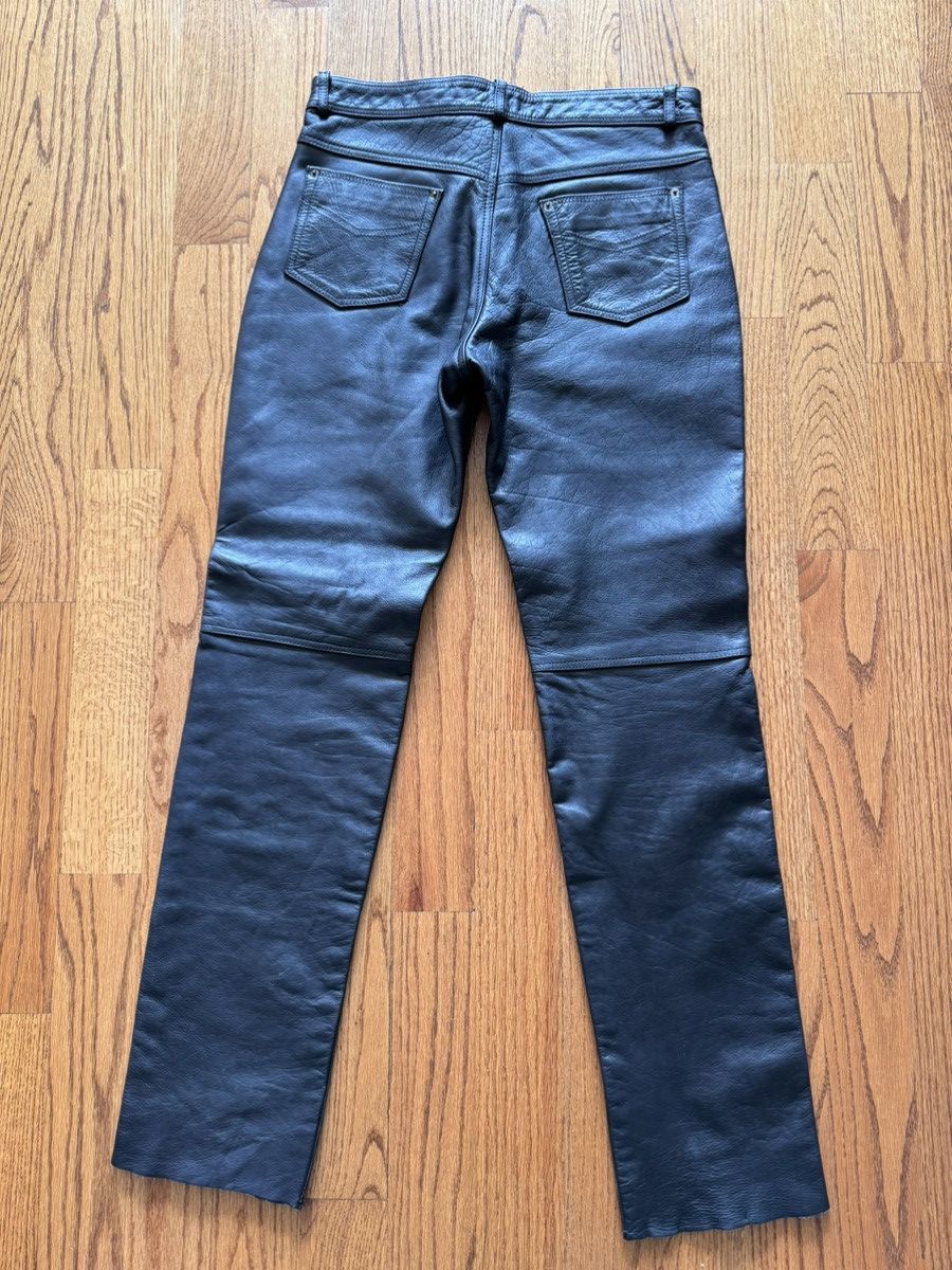 Leather × Vintage ***RARE VINTAGE LEATHER PANTS Size US 34 / EU 50 - 2 Thumbnail