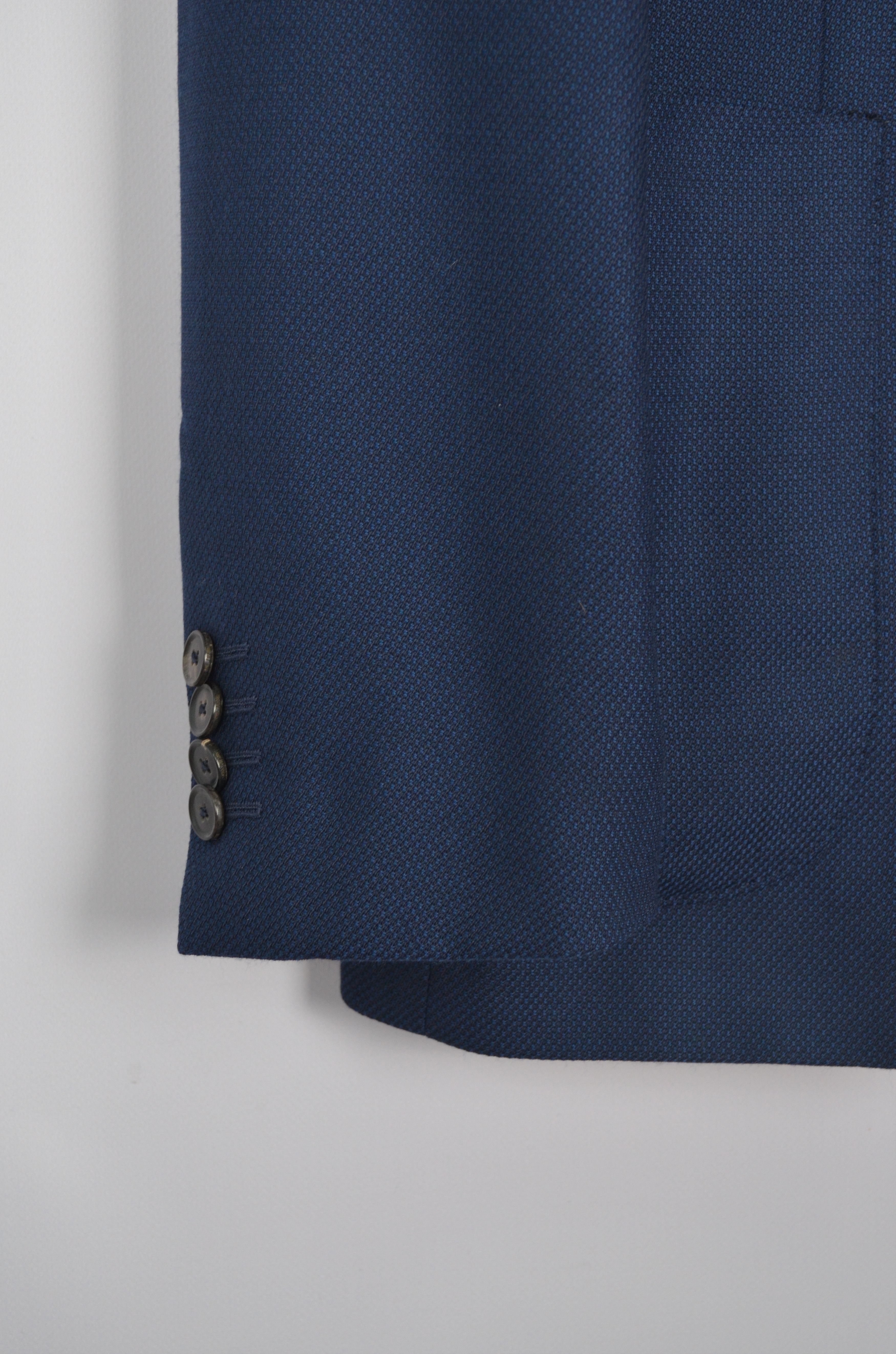 Pal Zileri Pal Zileri Vicenza Navy 100% Lana Wool Unlined Blazer Jacket Size 42R - 5 Thumbnail