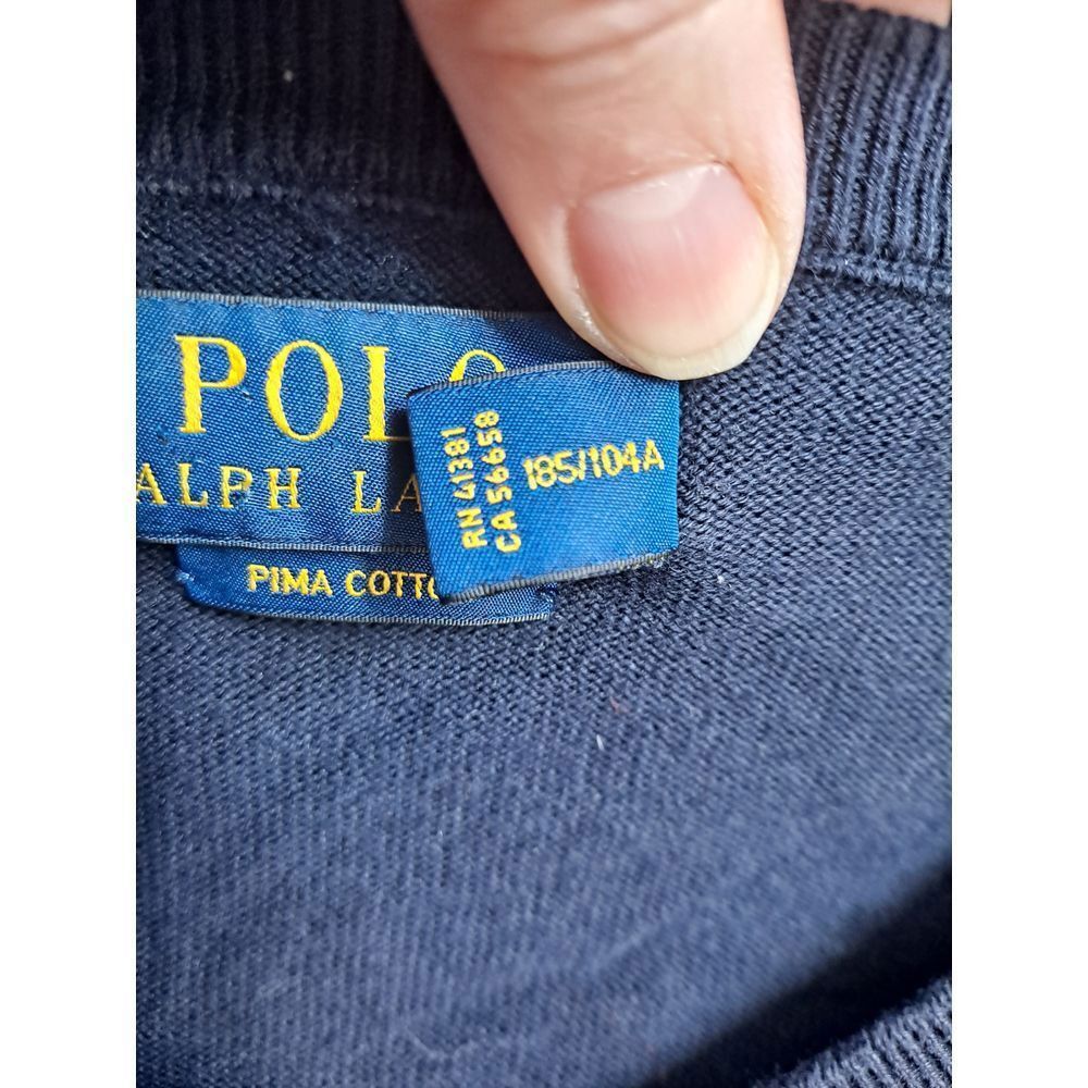 Polo Ralph Lauren Polo Ralph Lauren Pima Cotton V-Neck Sweater Classic Casual Size US XL / EU 56 / 4 - 5 Thumbnail