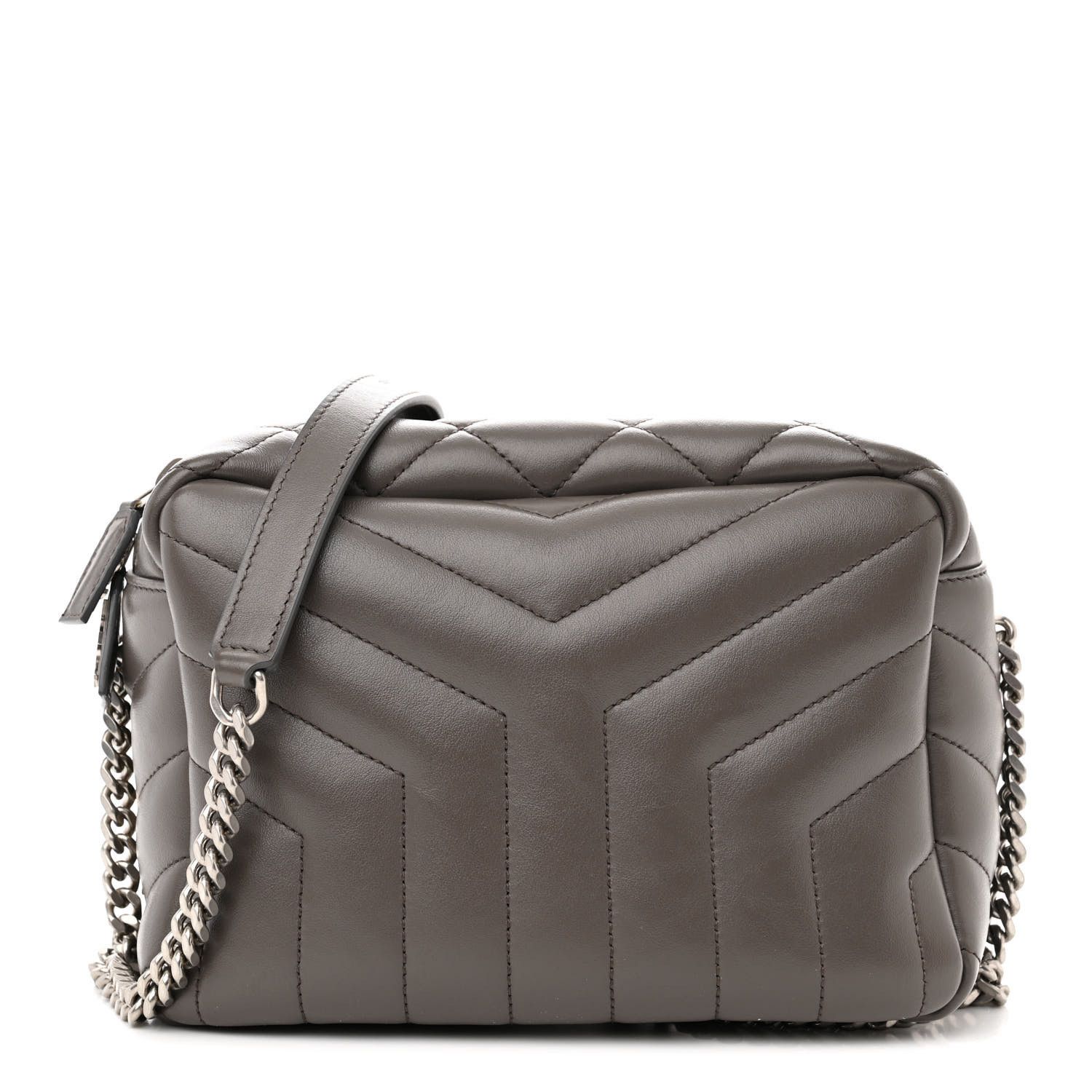 Saint Laurent Paris Saint Laurent Y Quilted Monogram Small Loulou Bowling Bag Size ONE SIZE - 2 Thumbnail