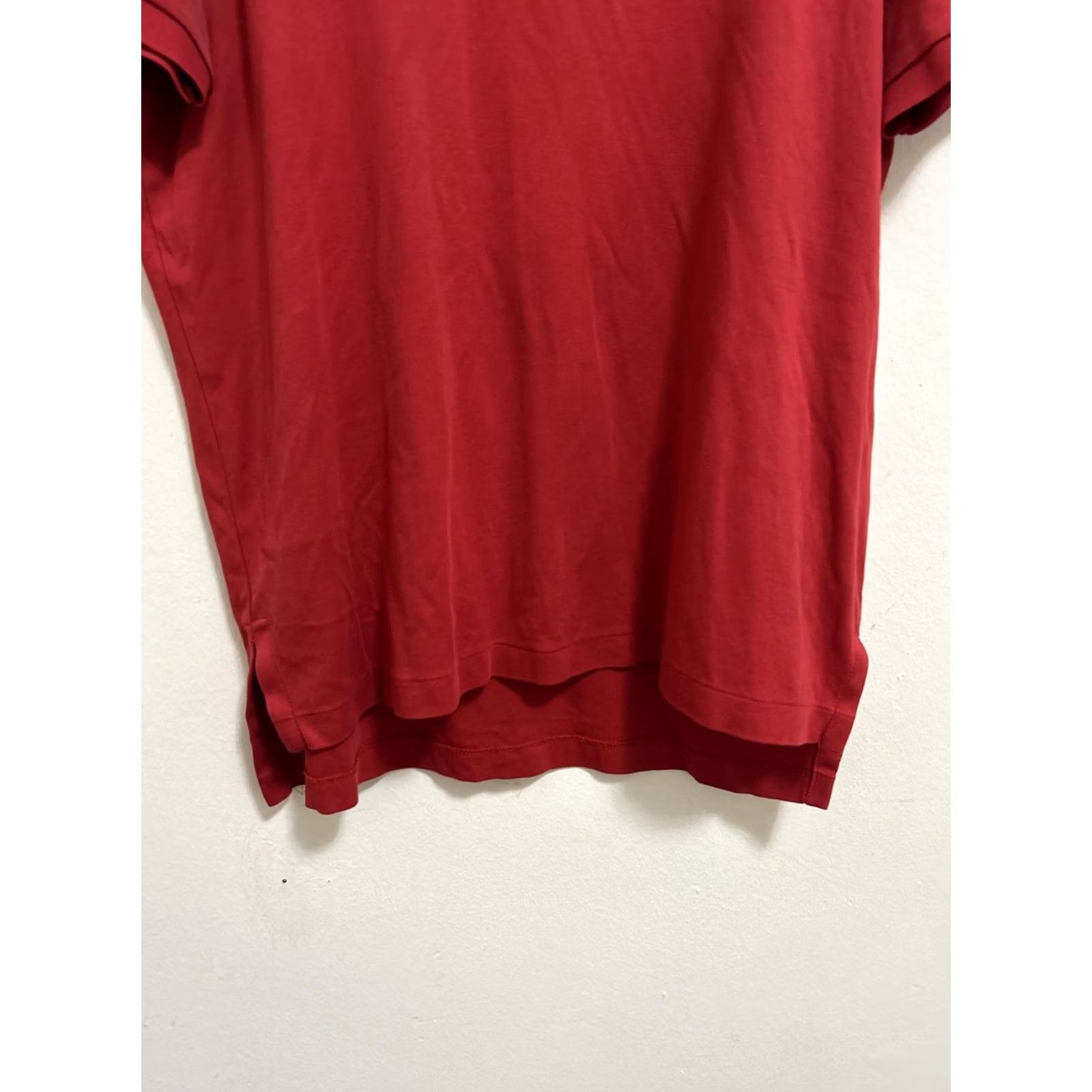 Ralph Lauren Polo Ralph Lauren Shirt Mens Large Red Pima Knit Short Sleeve Button Embroidered Logo Polo Size US L / EU 52-54 / 3 - 6 Thumbnail