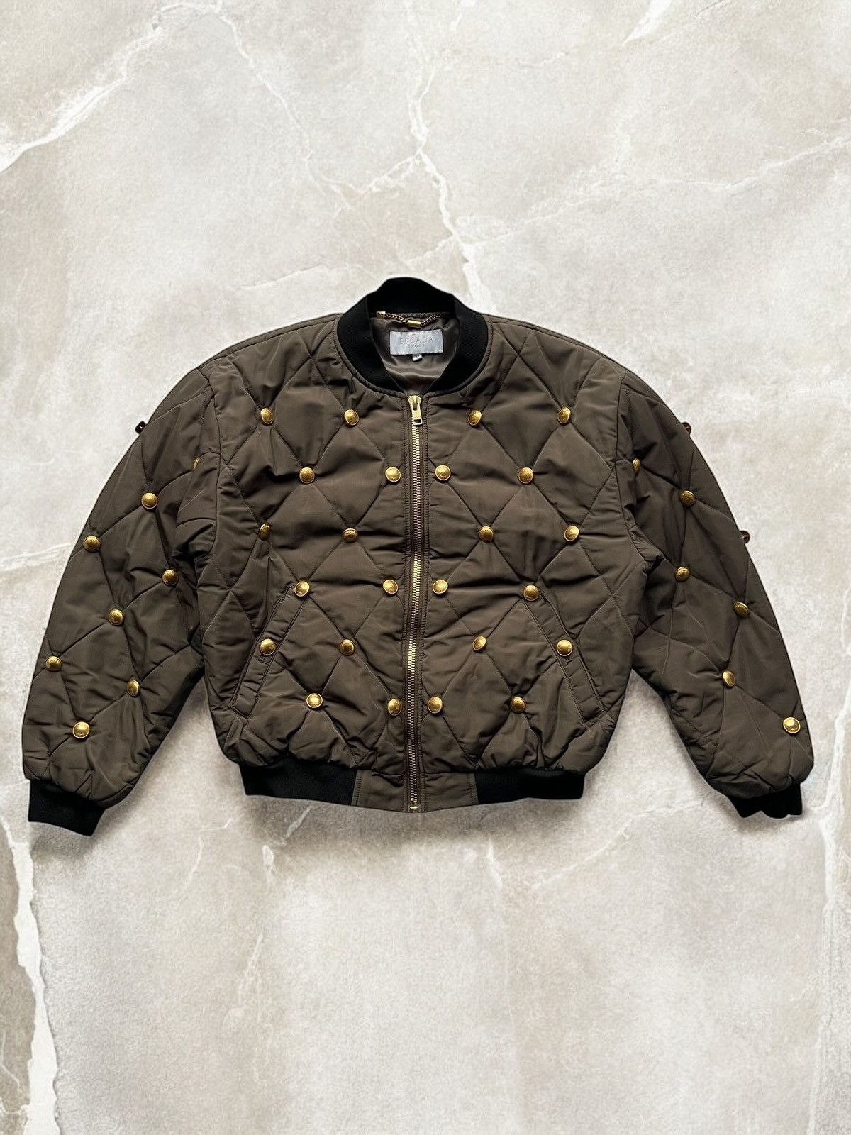 Offer👌🏻 ESCADA SPORT GOLDEN BUTTONS Bomber Jacket vintage y2k