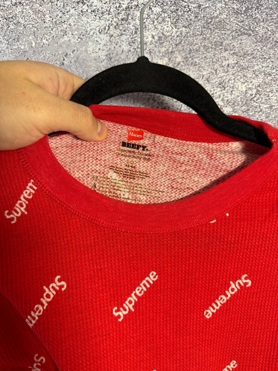 Supreme Supreme Hanes Monogram LS Streetwear y2k Medium Size US M / EU 48-50 / 2 - 9 Thumbnail