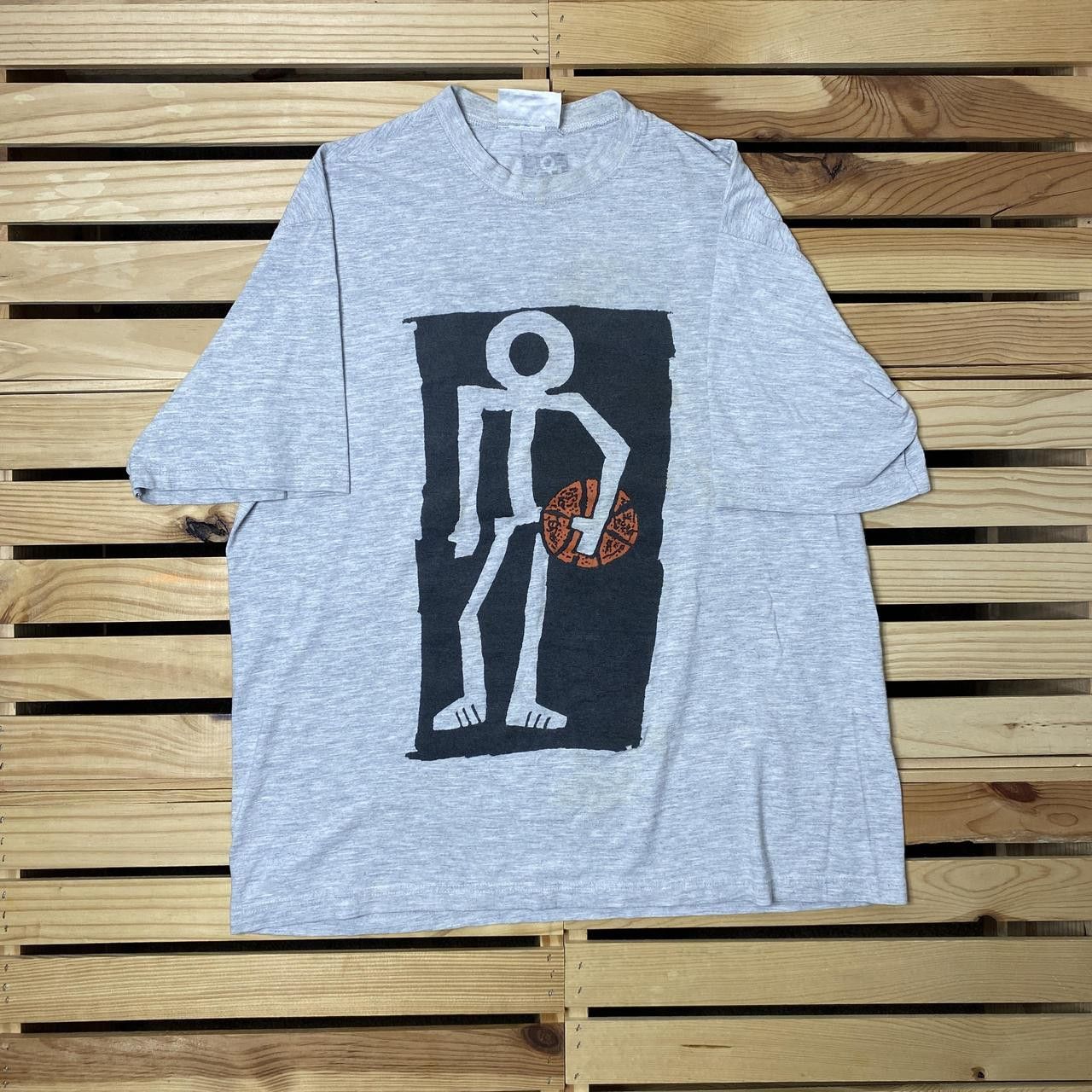 Adidas Vintage Adidas Streetball Gray Basketball Tee Size Large Size US L / EU 52-54 / 3 - 1 Thumbnail