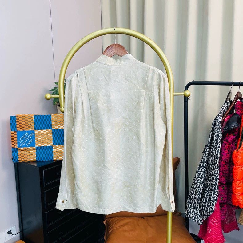 Louis Vuitton Louis Vuitton Full-print silk-smudged shirt Size XS / US 0-2 / IT 36-38 - 2 Thumbnail