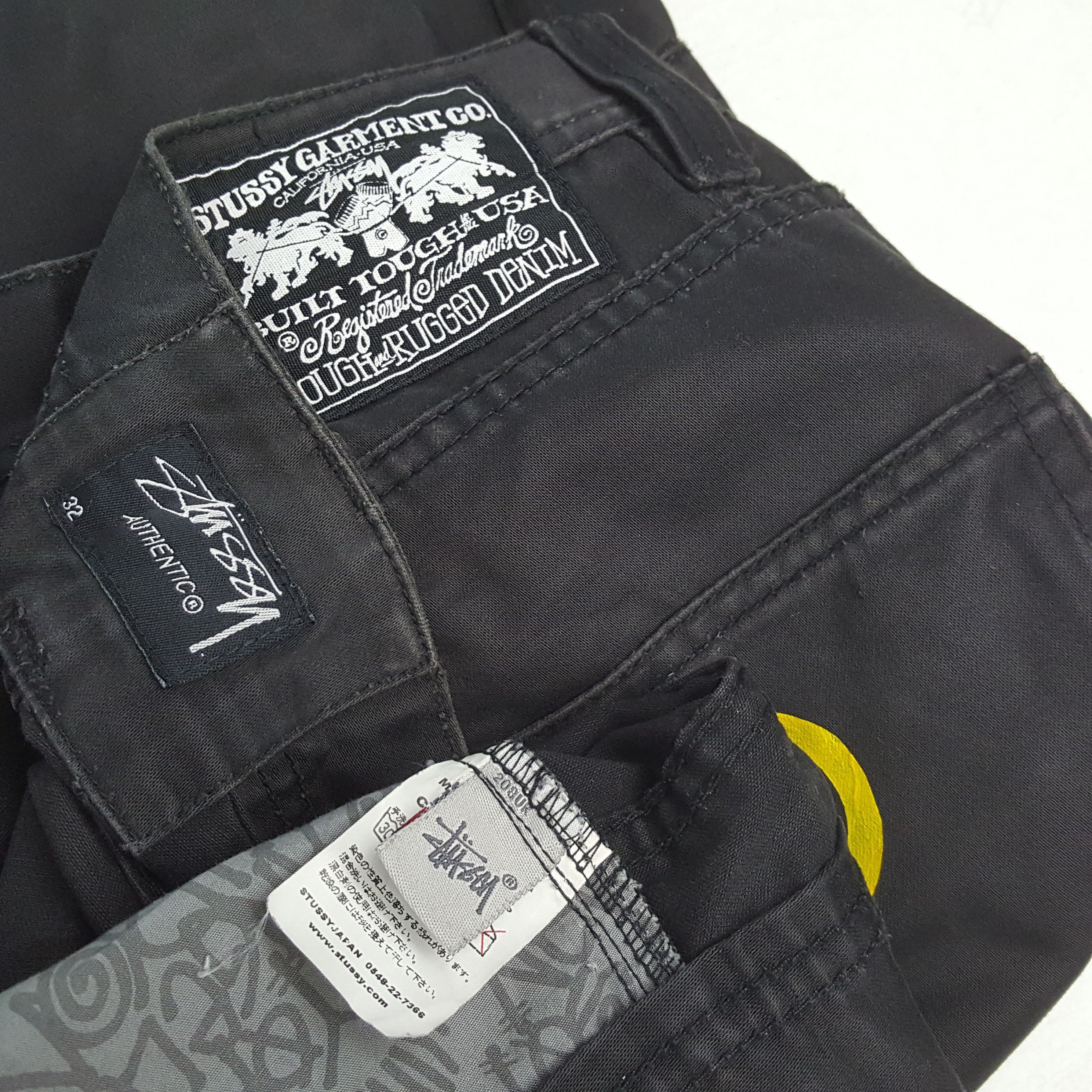 Stussy × Vintage Vintage STUSSY Streetwear Skateboard Style Custom Logo Pant Size US 31 - 14 Thumbnail