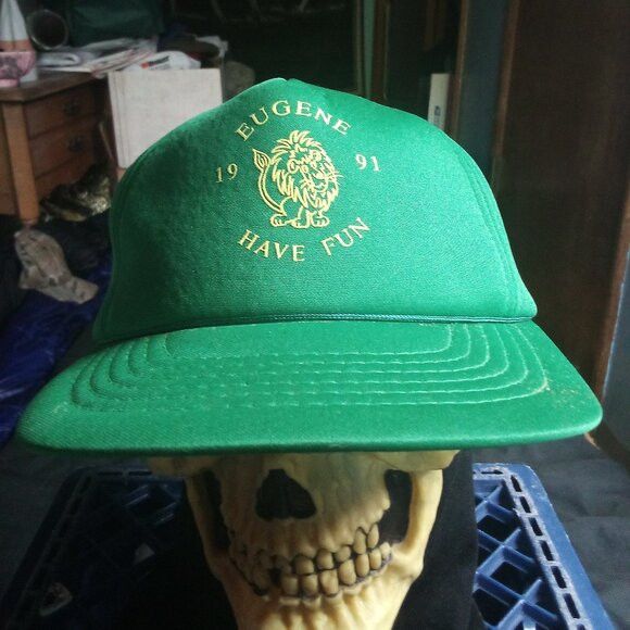 Other DS Vintage Eugene Have Fun 1991 Lion Trucker Snap Hat Cap Size ONE SIZE - 1 Thumbnail