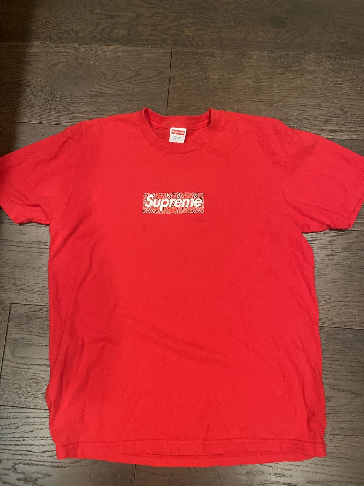 Supreme Supreme red logo tee Size US M / EU 48-50 / 2 - 2 Thumbnail