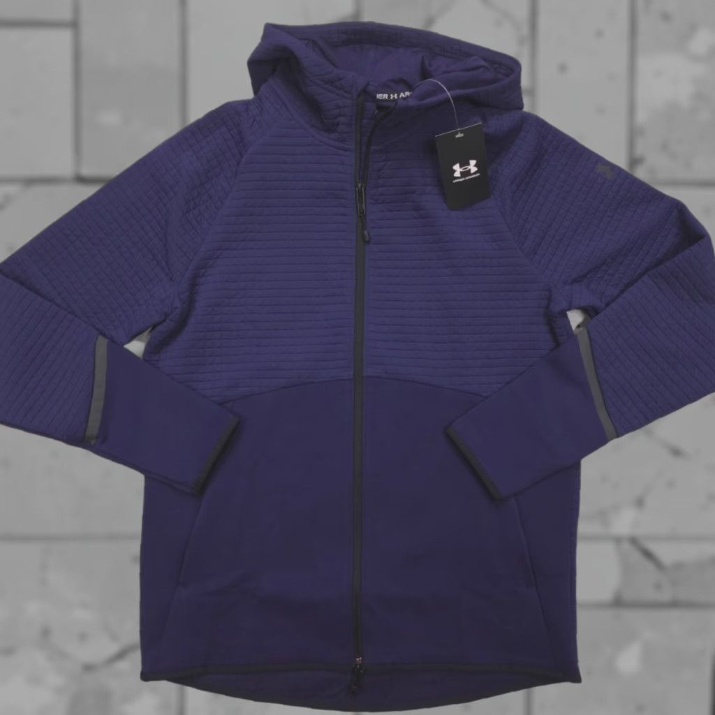 Under Armour Under Armour UA Unstoppable Fleece Grid Full-Zip Jacket Navy Men's Size S Size US S / EU 44-46 / 1 - 1 Thumbnail